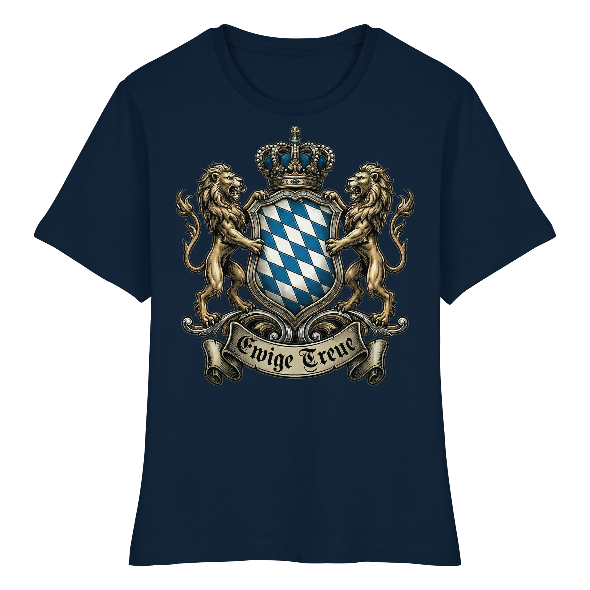 EWIGE TREUE - Fitted Ladies Organic Shirt - BayrischerHumor