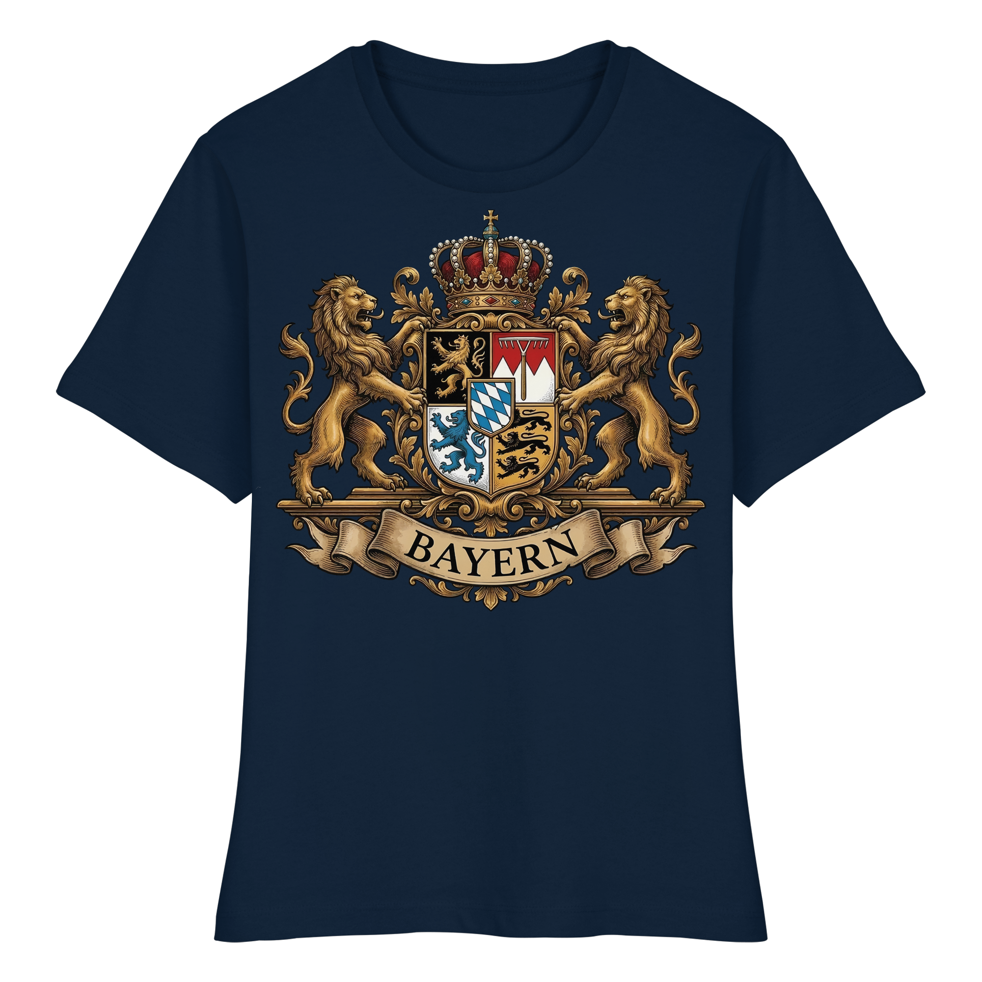 BAYERN - Fitted Ladies Organic Shirt - BayrischerHumor
