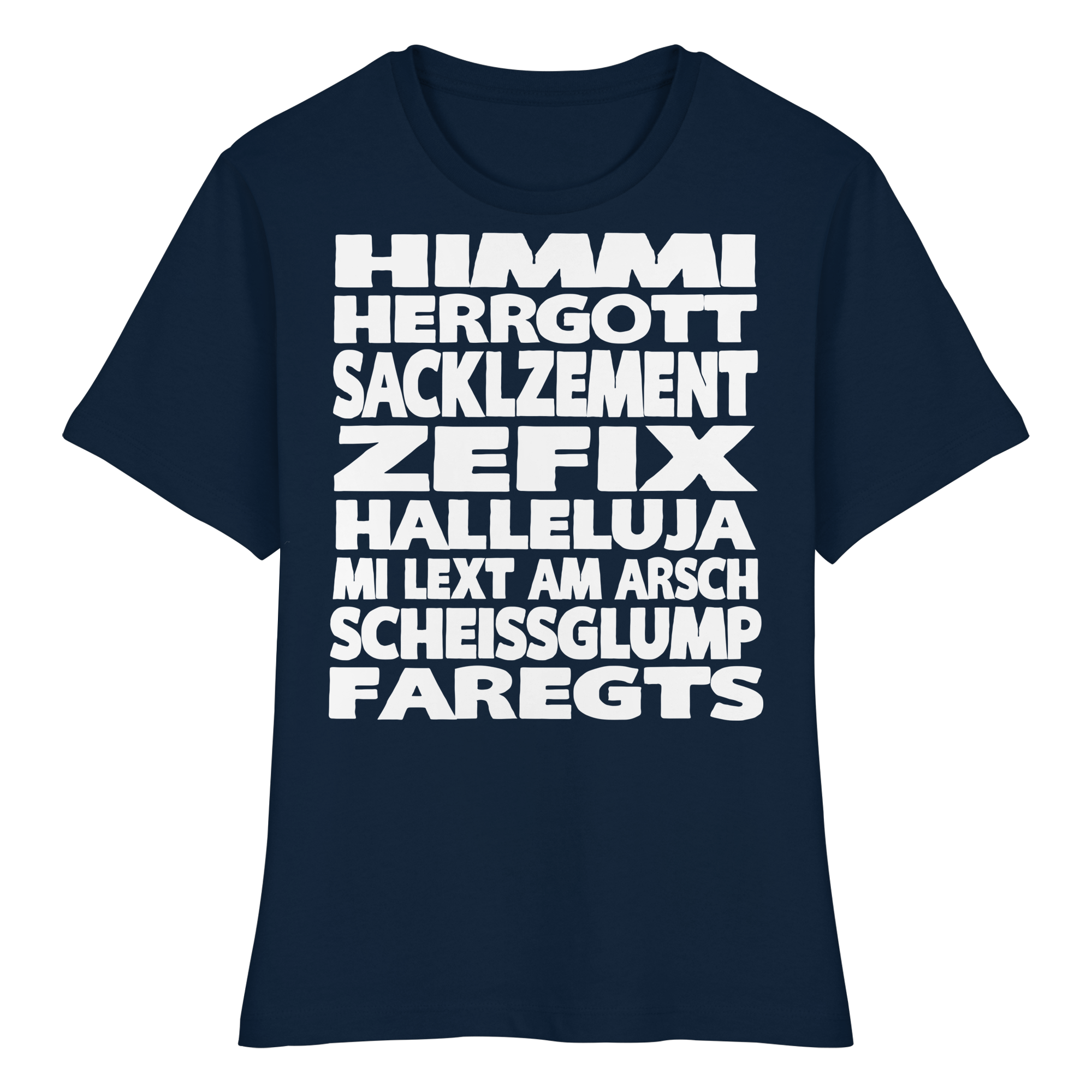 HIMMI HERRGOTT - Fitted Ladies Organic Shirt - BayrischerHumor