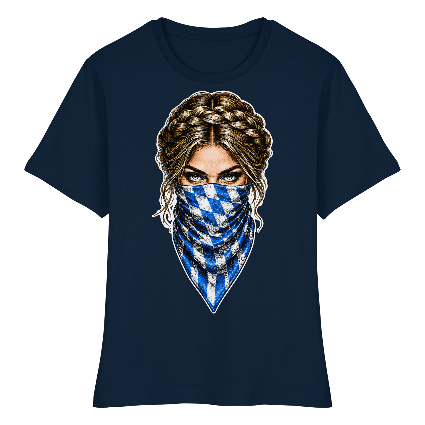 Bayerische Banditin - Fitted Ladies Organic Shirt