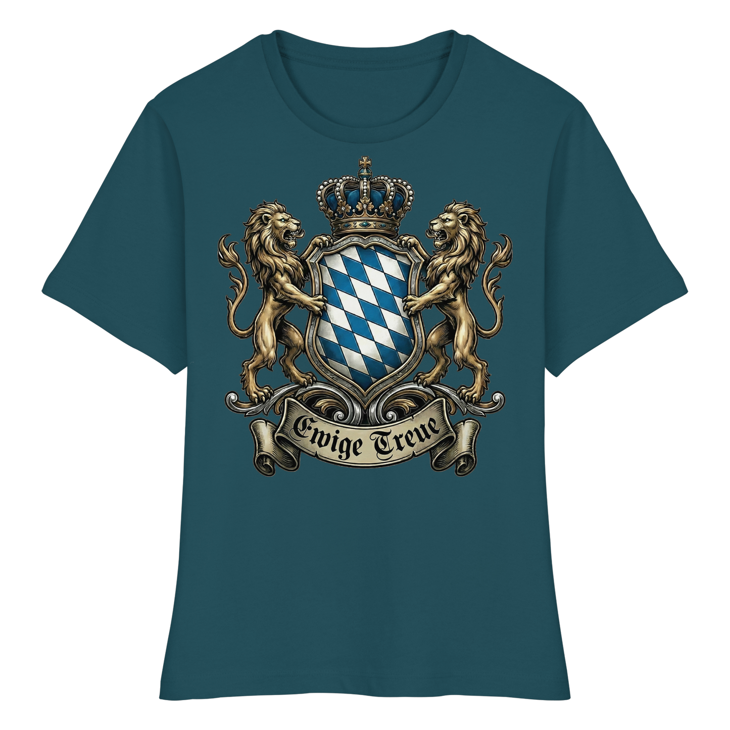 EWIGE TREUE - Fitted Ladies Organic Shirt - BayrischerHumor