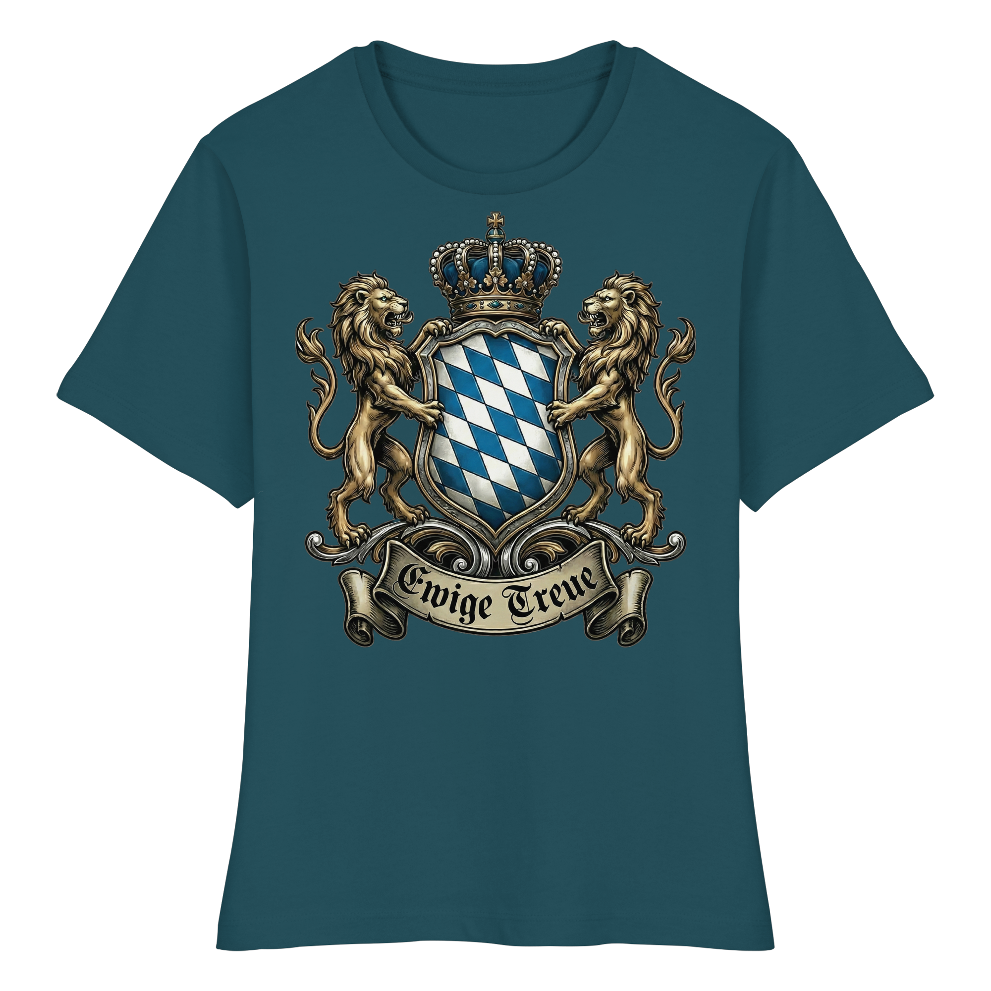 EWIGE TREUE - Fitted Ladies Organic Shirt - BayrischerHumor