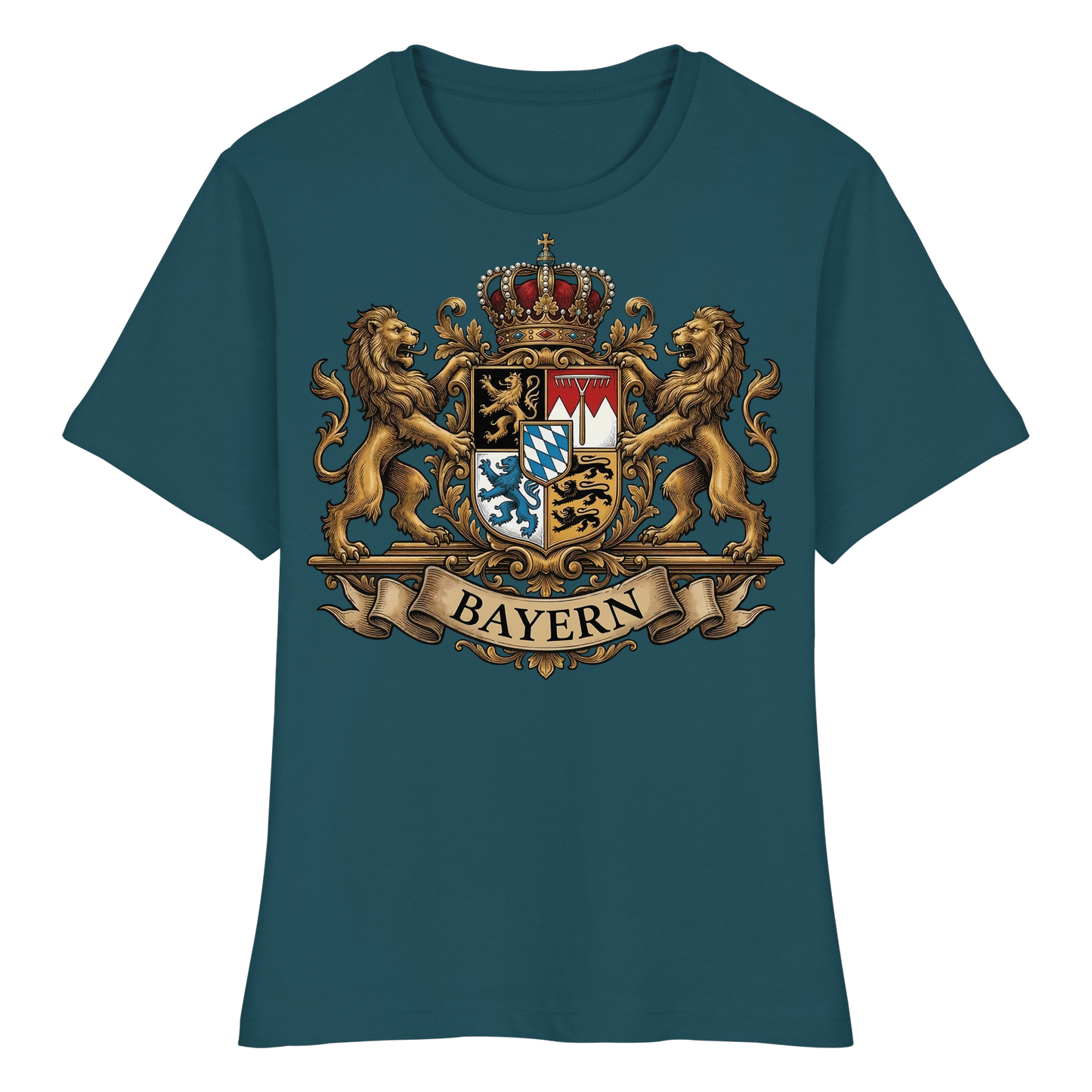 BAYERN - Fitted Ladies Organic Shirt - BayrischerHumor