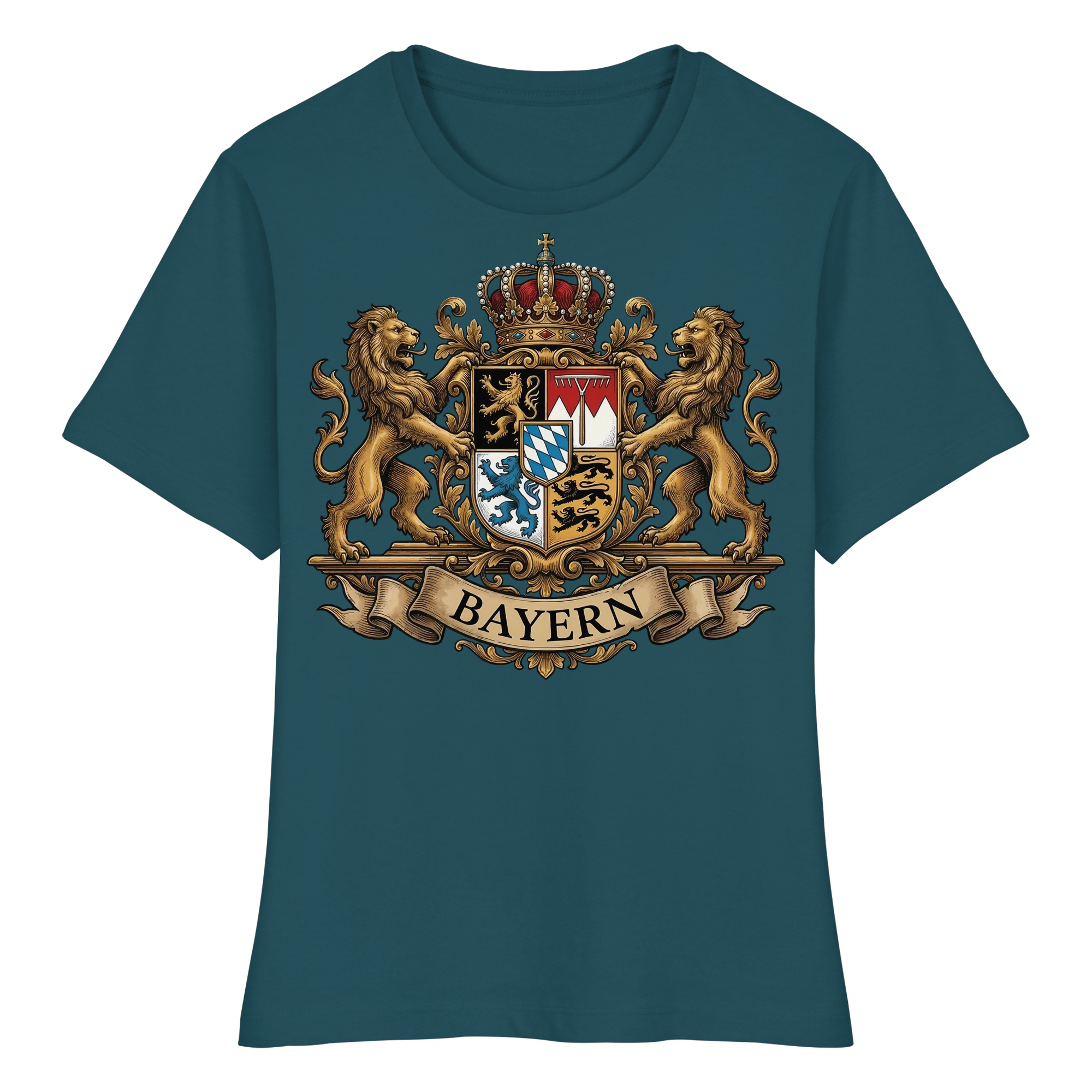 BAYERN - Fitted Ladies Organic Shirt - BayrischerHumor