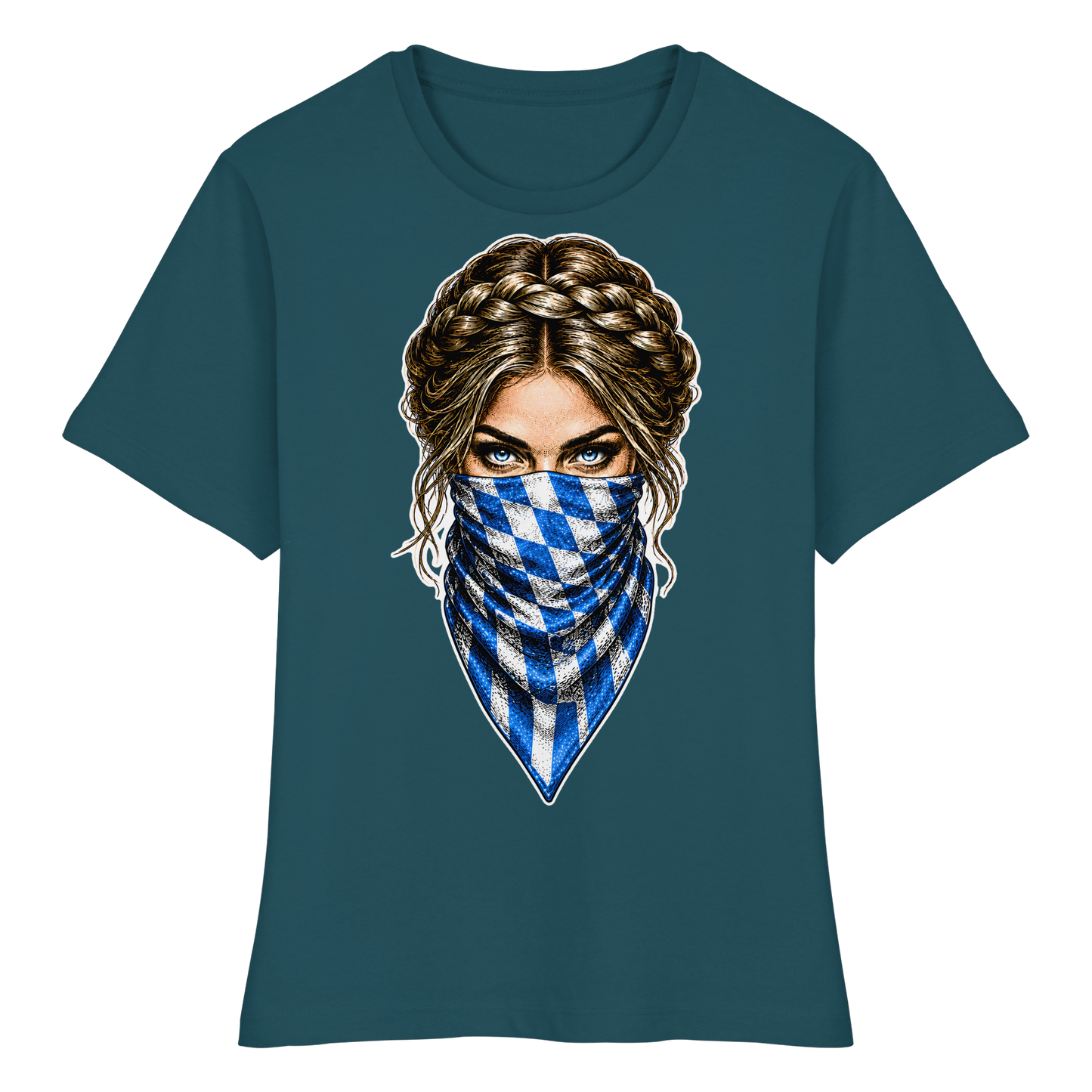 Bayerische Banditin - Fitted Ladies Organic Shirt