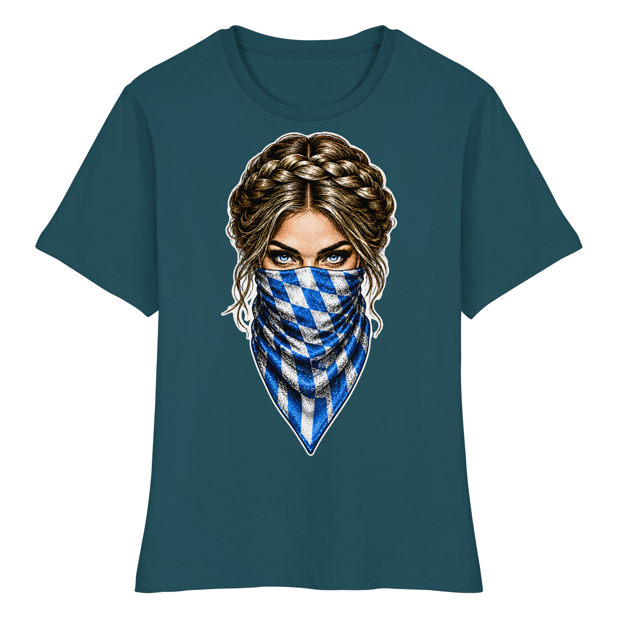 Bayerische Banditin - Fitted Ladies Organic Shirt