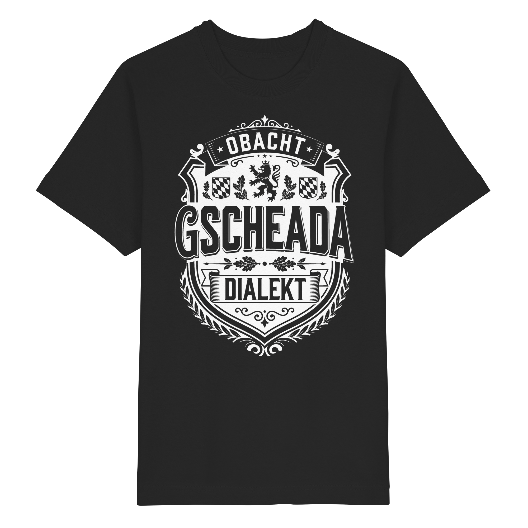 OBACHT GSCHEADA DIALEKT - Heavy Oversized Organic Shirt - BayrischerHumor