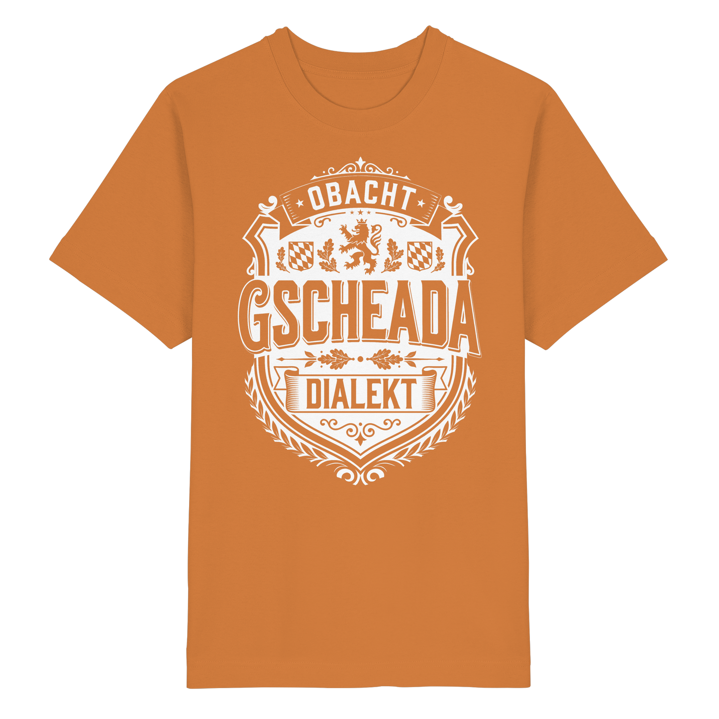 OBACHT GSCHEADA DIALEKT - Heavy Oversized Organic Shirt - BayrischerHumor