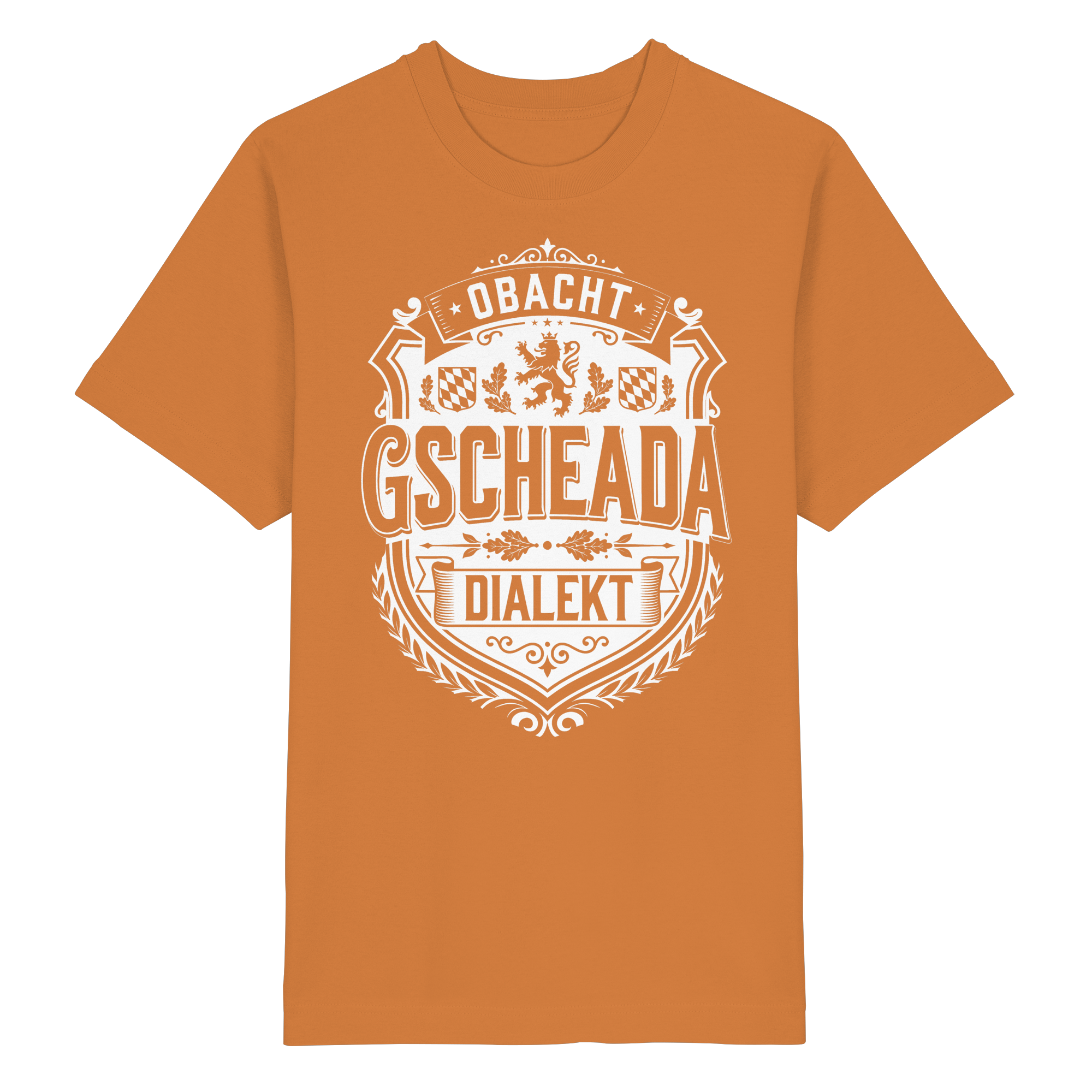 OBACHT GSCHEADA DIALEKT - Heavy Oversized Organic Shirt - BayrischerHumor