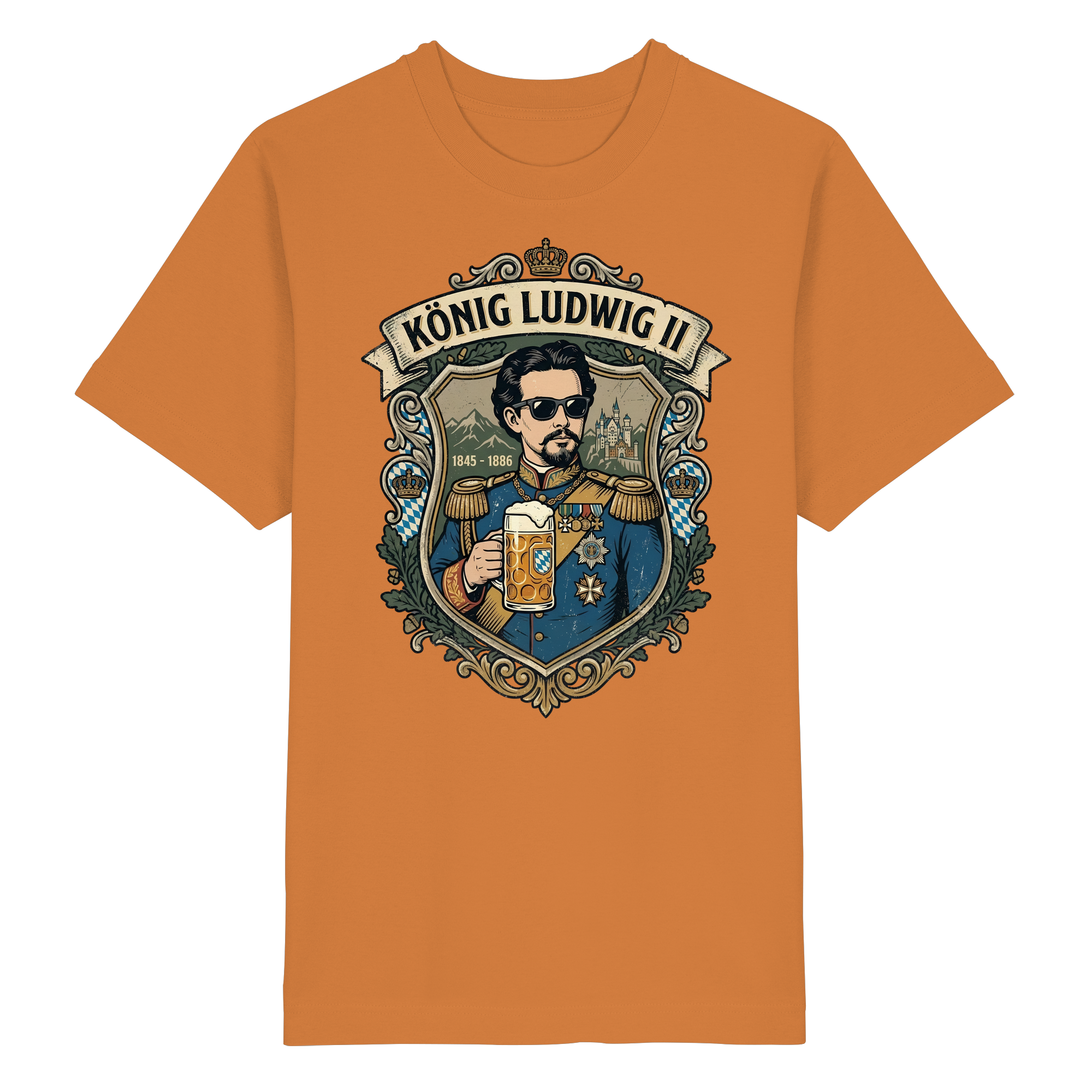 KÖNIG LUDWIG II - Heavy Oversized Organic Shirt - BayrischerHumor