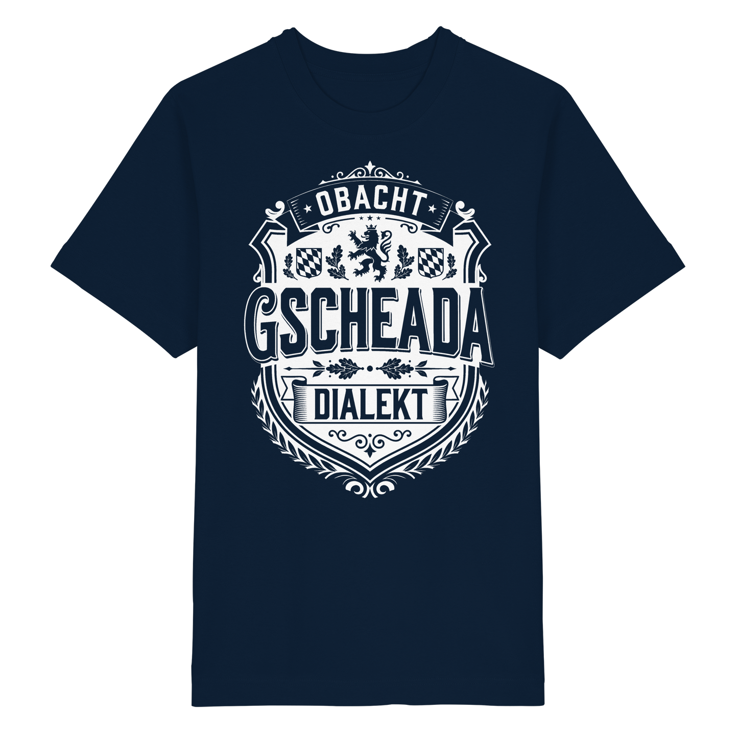 OBACHT GSCHEADA DIALEKT - Heavy Oversized Organic Shirt - BayrischerHumor