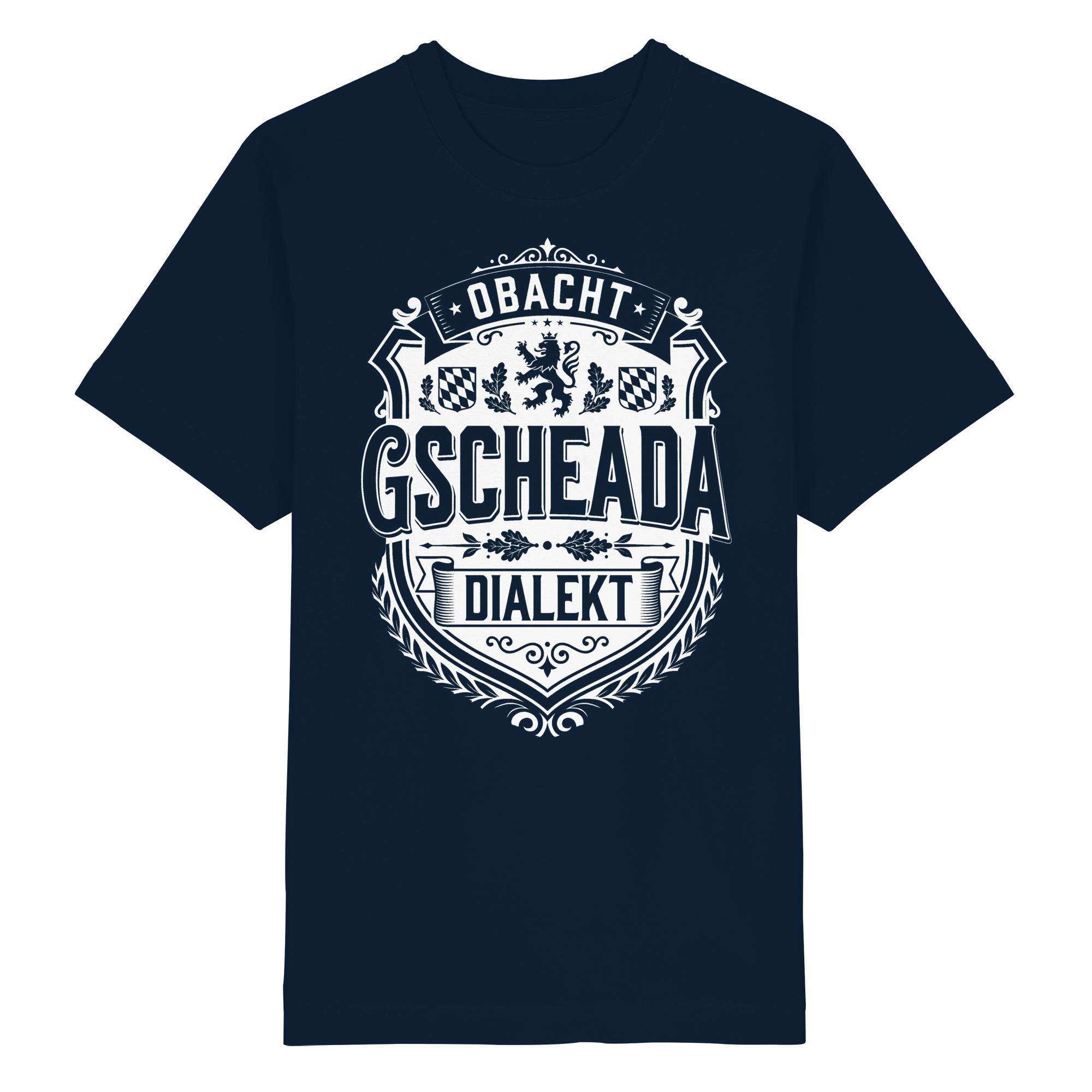 OBACHT GSCHEADA DIALEKT - Heavy Oversized Organic Shirt - BayrischerHumor
