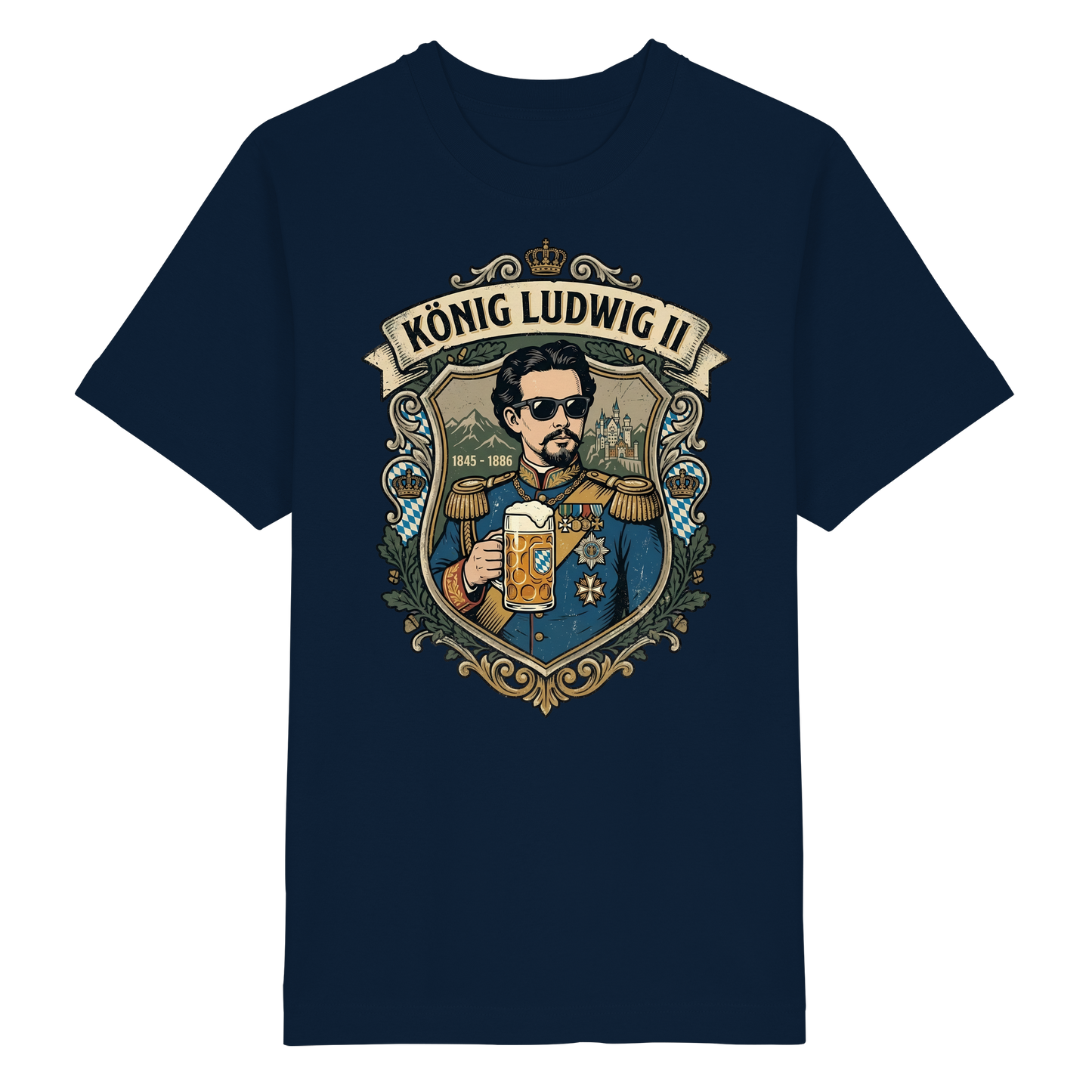 KÖNIG LUDWIG II - Heavy Oversized Organic Shirt - BayrischerHumor