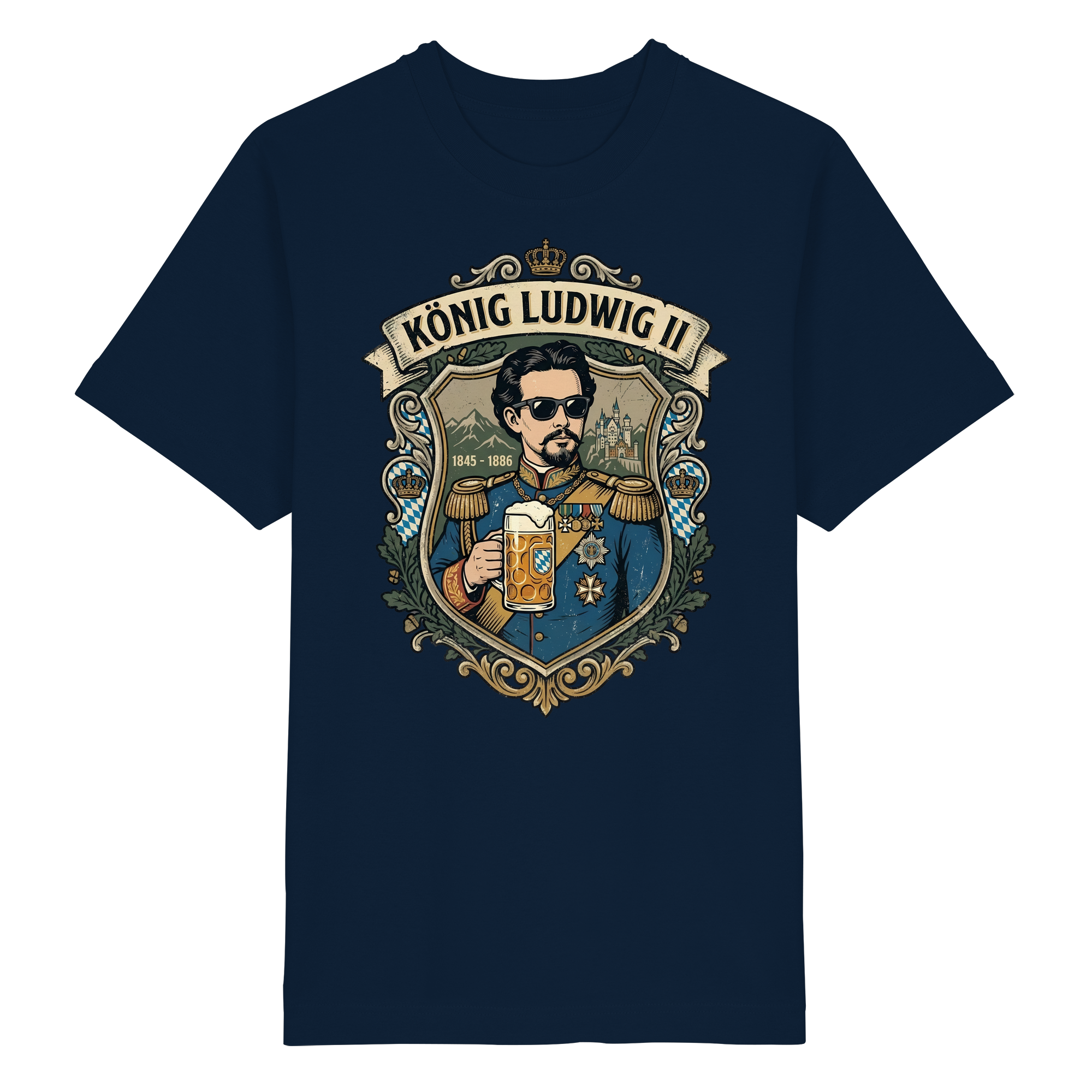 KÖNIG LUDWIG II - Heavy Oversized Organic Shirt - BayrischerHumor