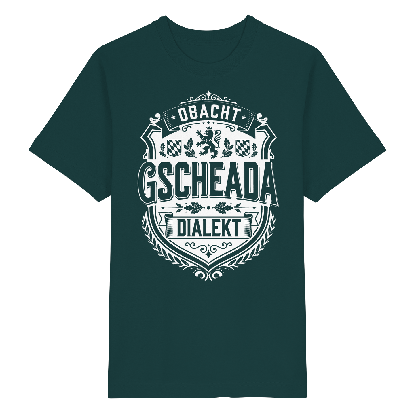 OBACHT GSCHEADA DIALEKT - Heavy Oversized Organic Shirt - BayrischerHumor