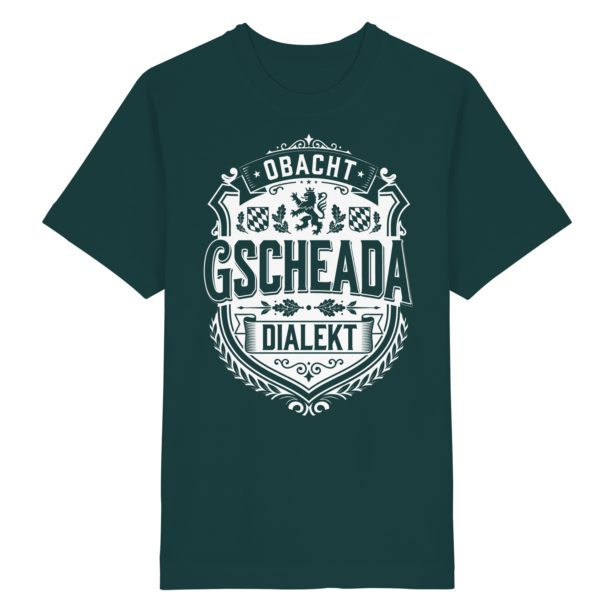 OBACHT GSCHEADA DIALEKT - Heavy Oversized Organic Shirt - BayrischerHumor
