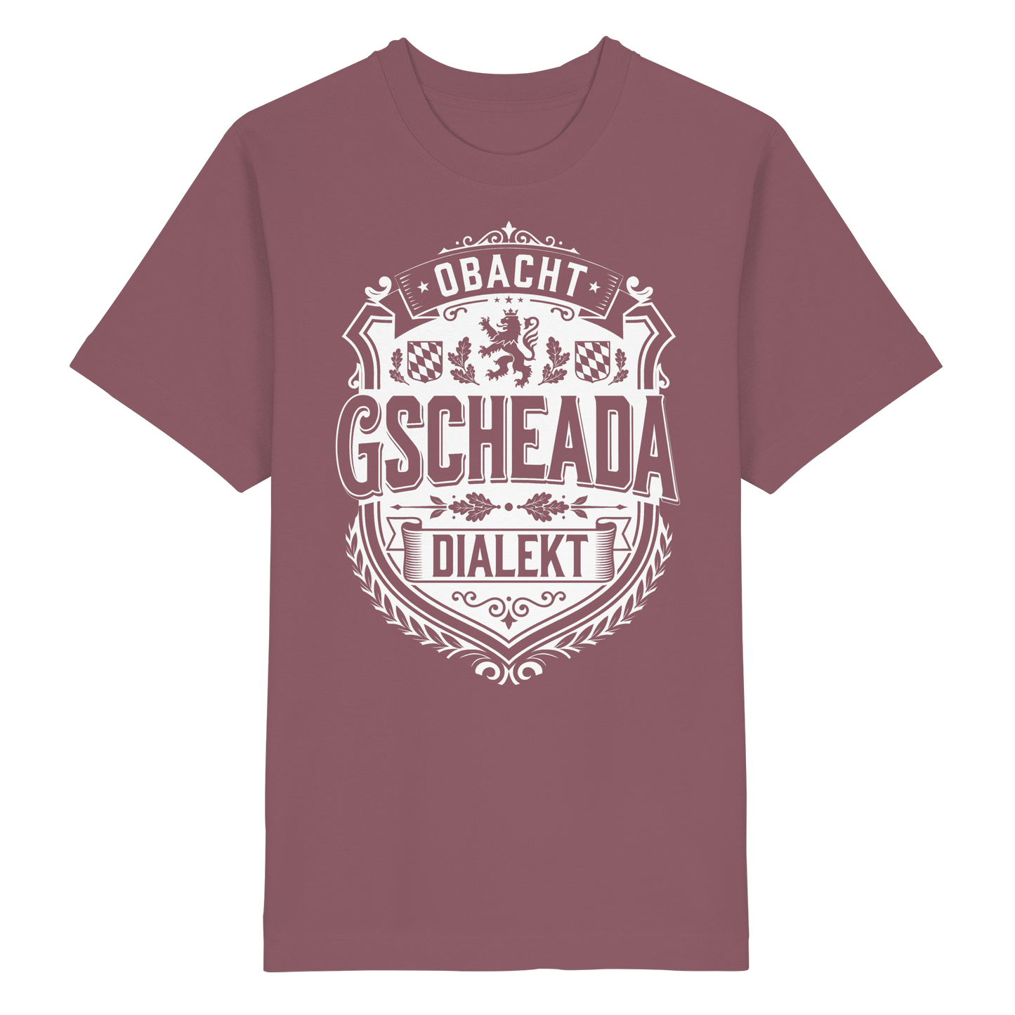 OBACHT GSCHEADA DIALEKT - Heavy Oversized Organic Shirt - BayrischerHumor