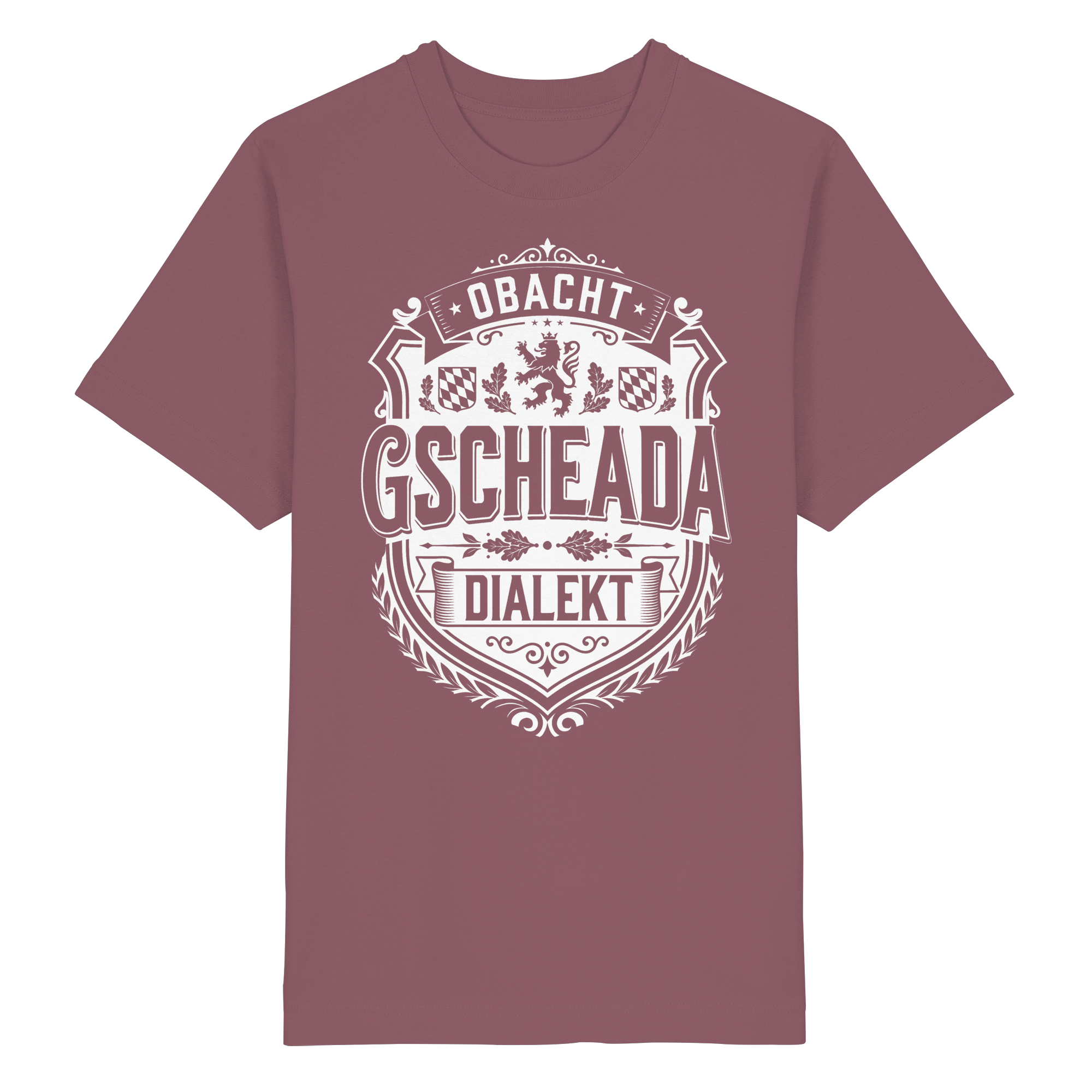 OBACHT GSCHEADA DIALEKT - Heavy Oversized Organic Shirt - BayrischerHumor