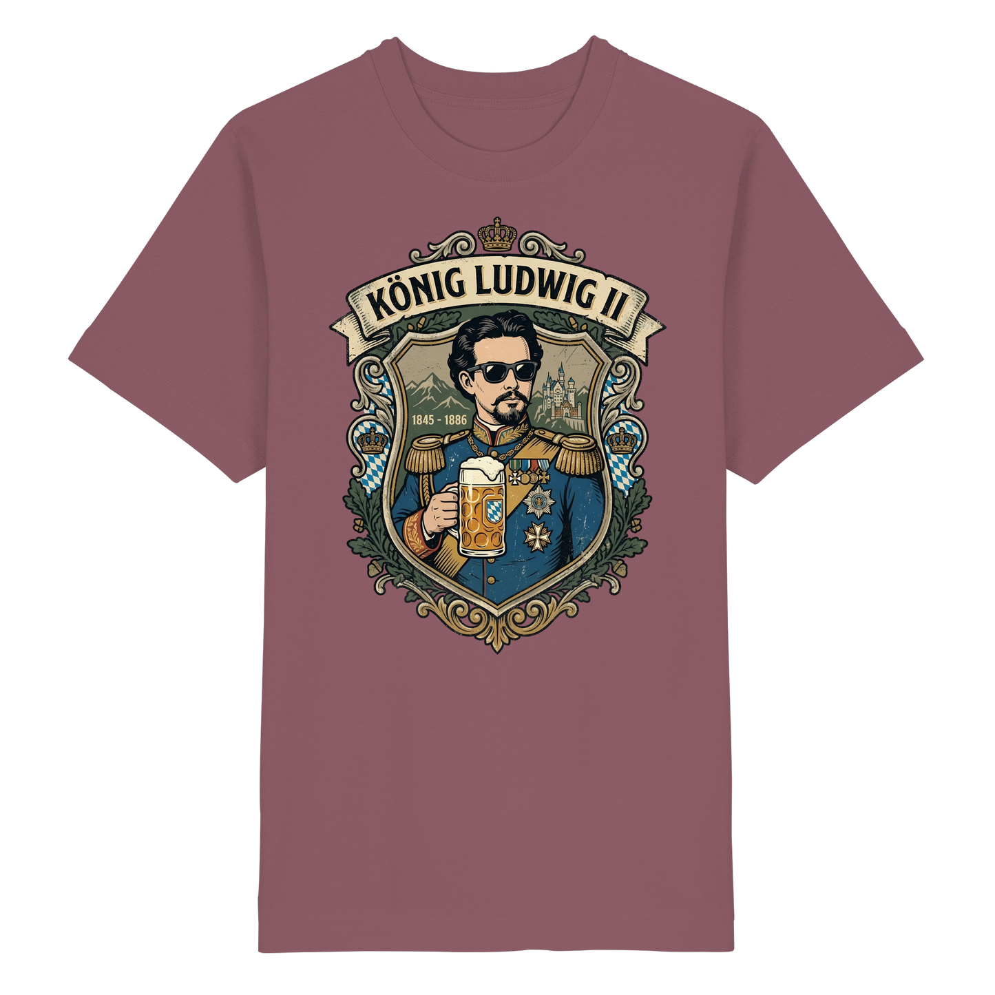 KÖNIG LUDWIG II - Heavy Oversized Organic Shirt - BayrischerHumor