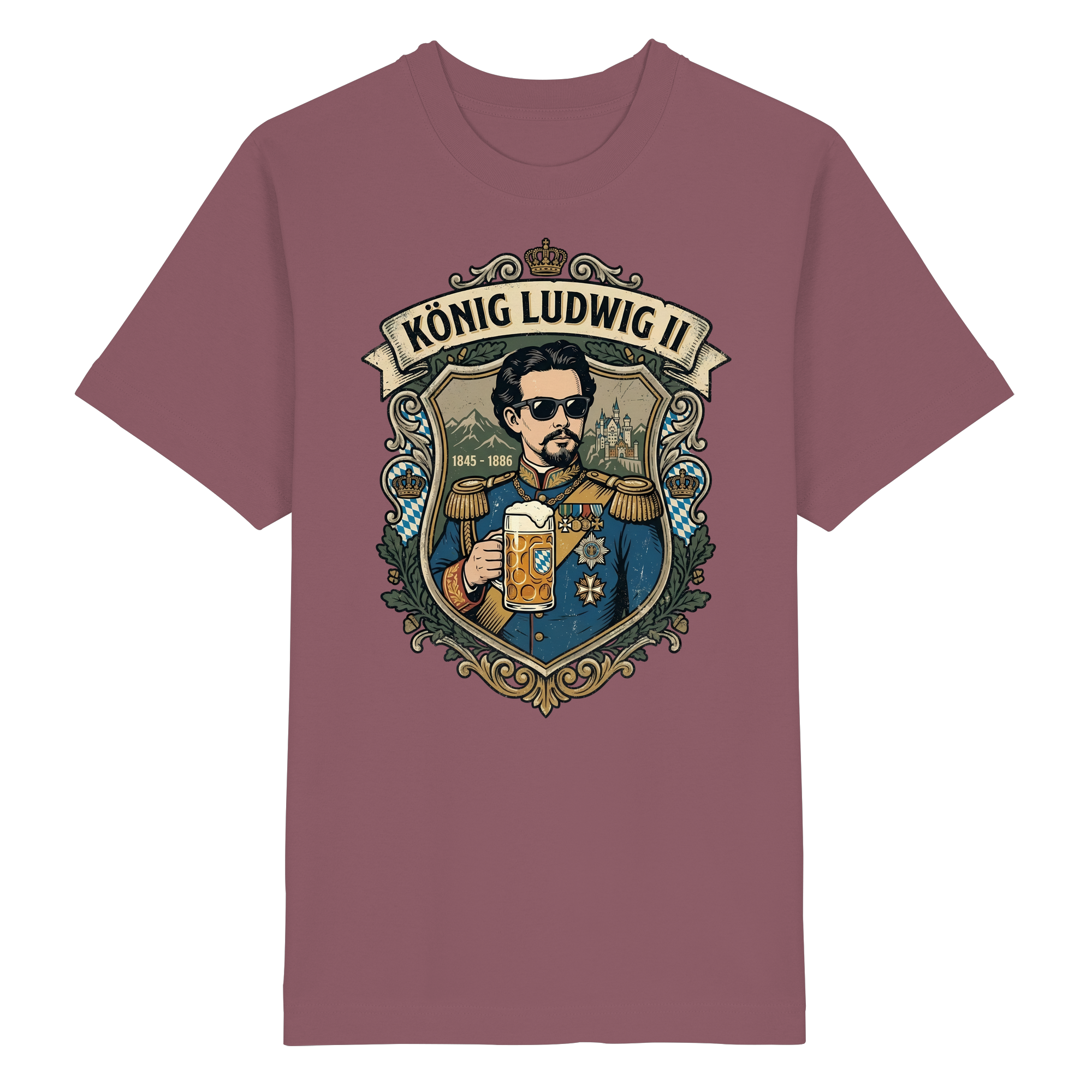 KÖNIG LUDWIG II - Heavy Oversized Organic Shirt - BayrischerHumor