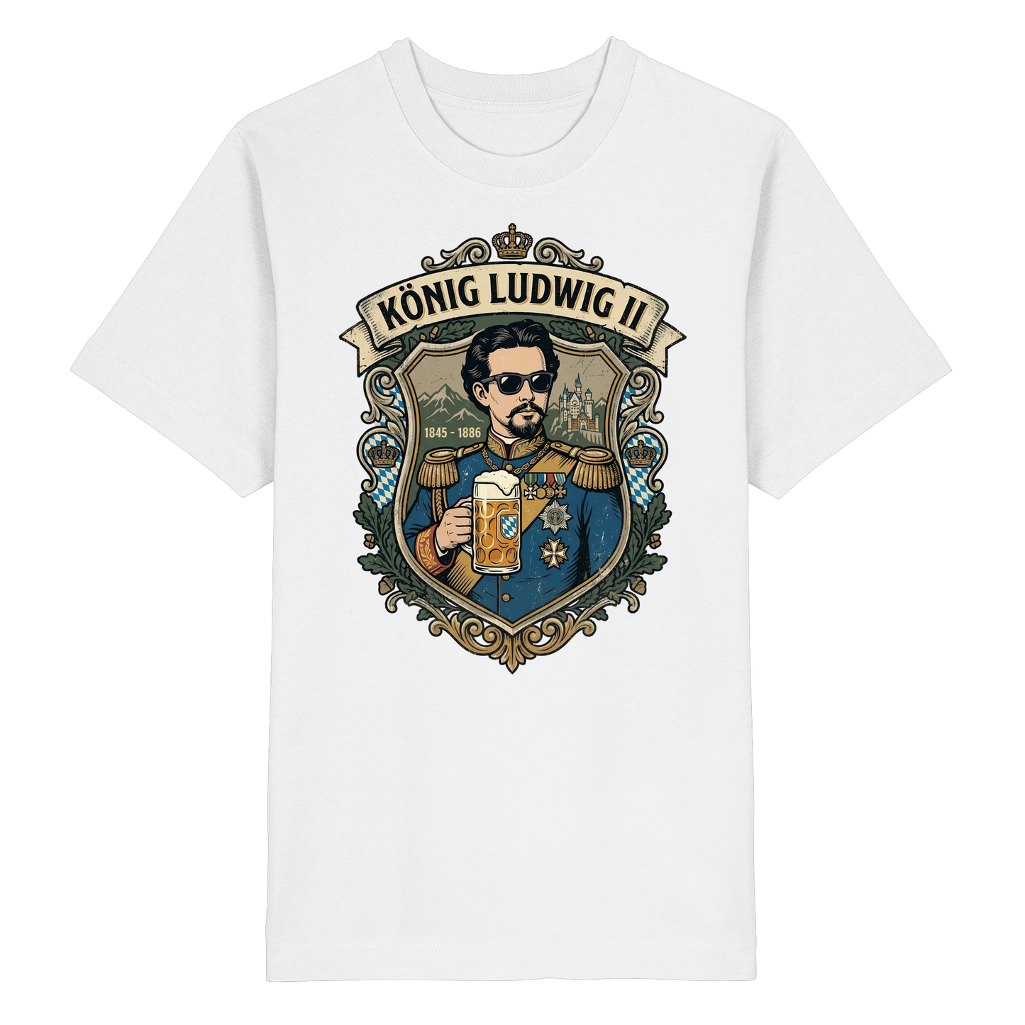 KÖNIG LUDWIG II - Heavy Oversized Organic Shirt - BayrischerHumor