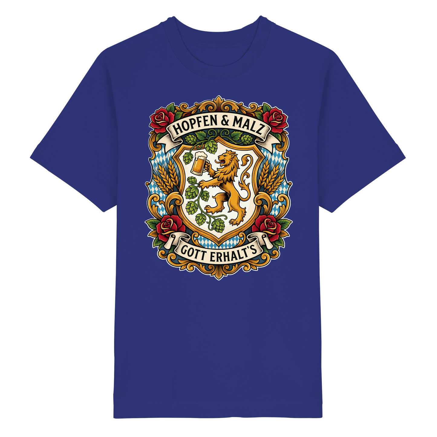 HOPFEN & MALZ - GOTT ERHALT`S - Heavy Oversized Organic Shirt - BayrischerHumor