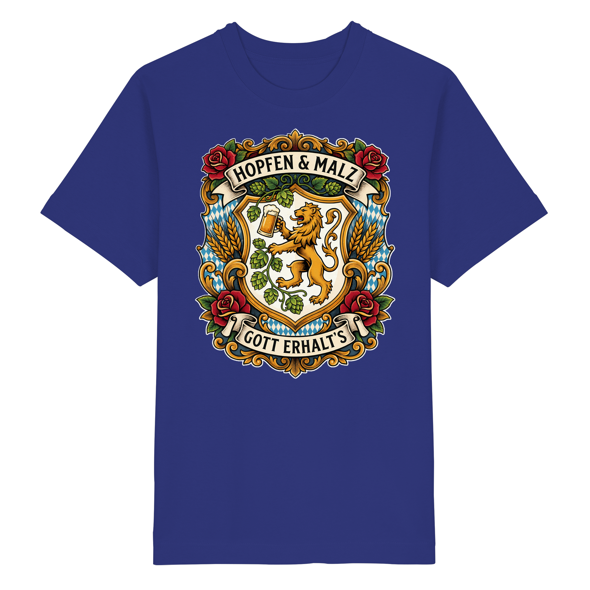 HOPFEN & MALZ - GOTT ERHALT`S - Heavy Oversized Organic Shirt - BayrischerHumor