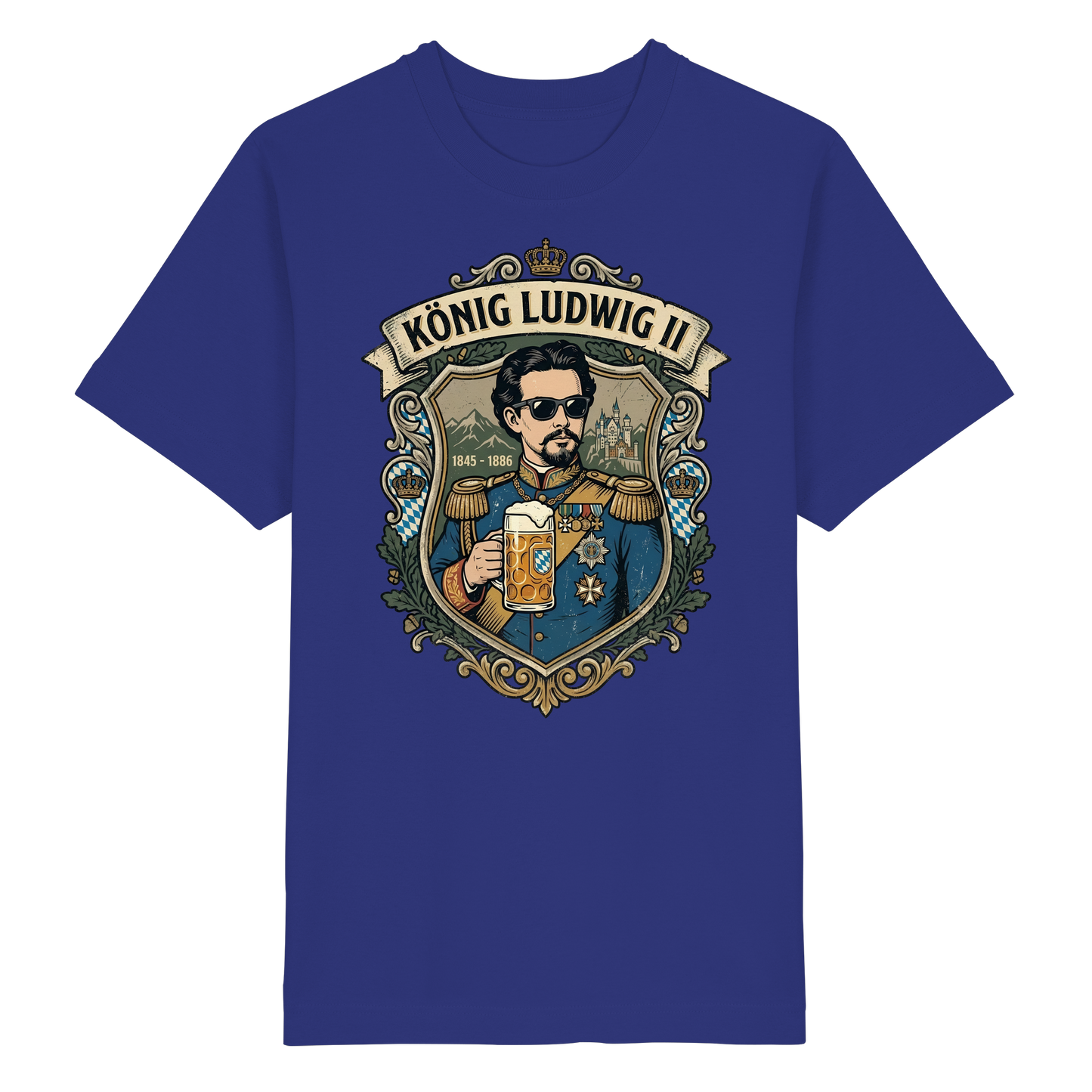 KÖNIG LUDWIG II - Heavy Oversized Organic Shirt - BayrischerHumor