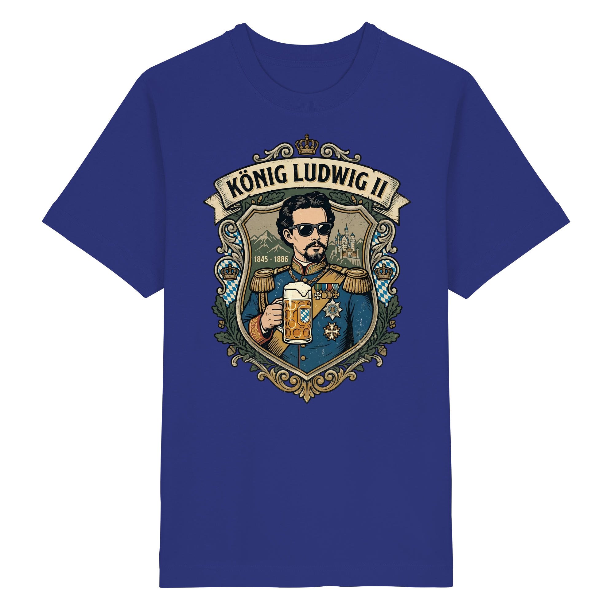 KÖNIG LUDWIG II - Heavy Oversized Organic Shirt - BayrischerHumor