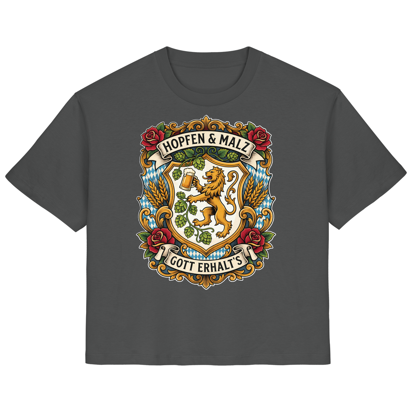 HOPFEN & MALZ - GOTT ERHALT`S - Ladies Organic Shirt - BayrischerHumor
