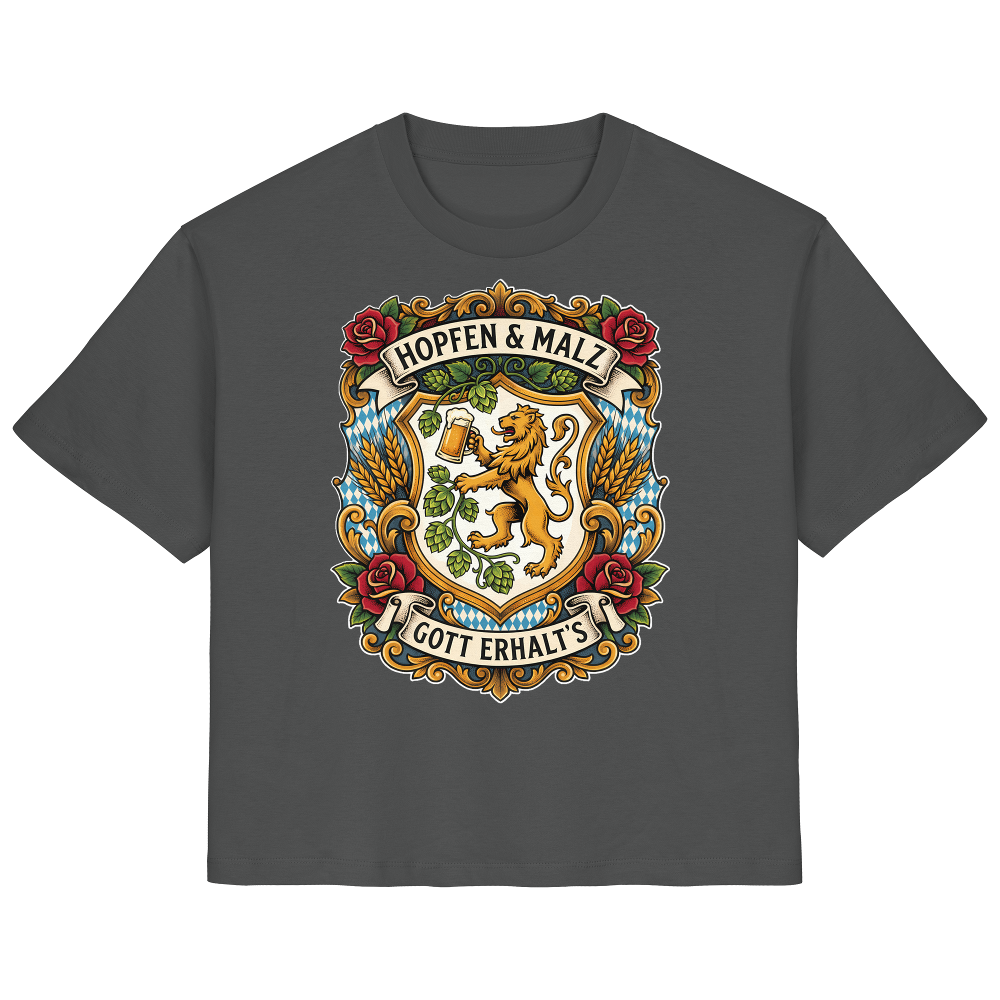 HOPFEN & MALZ - GOTT ERHALT`S - Ladies Organic Shirt - BayrischerHumor