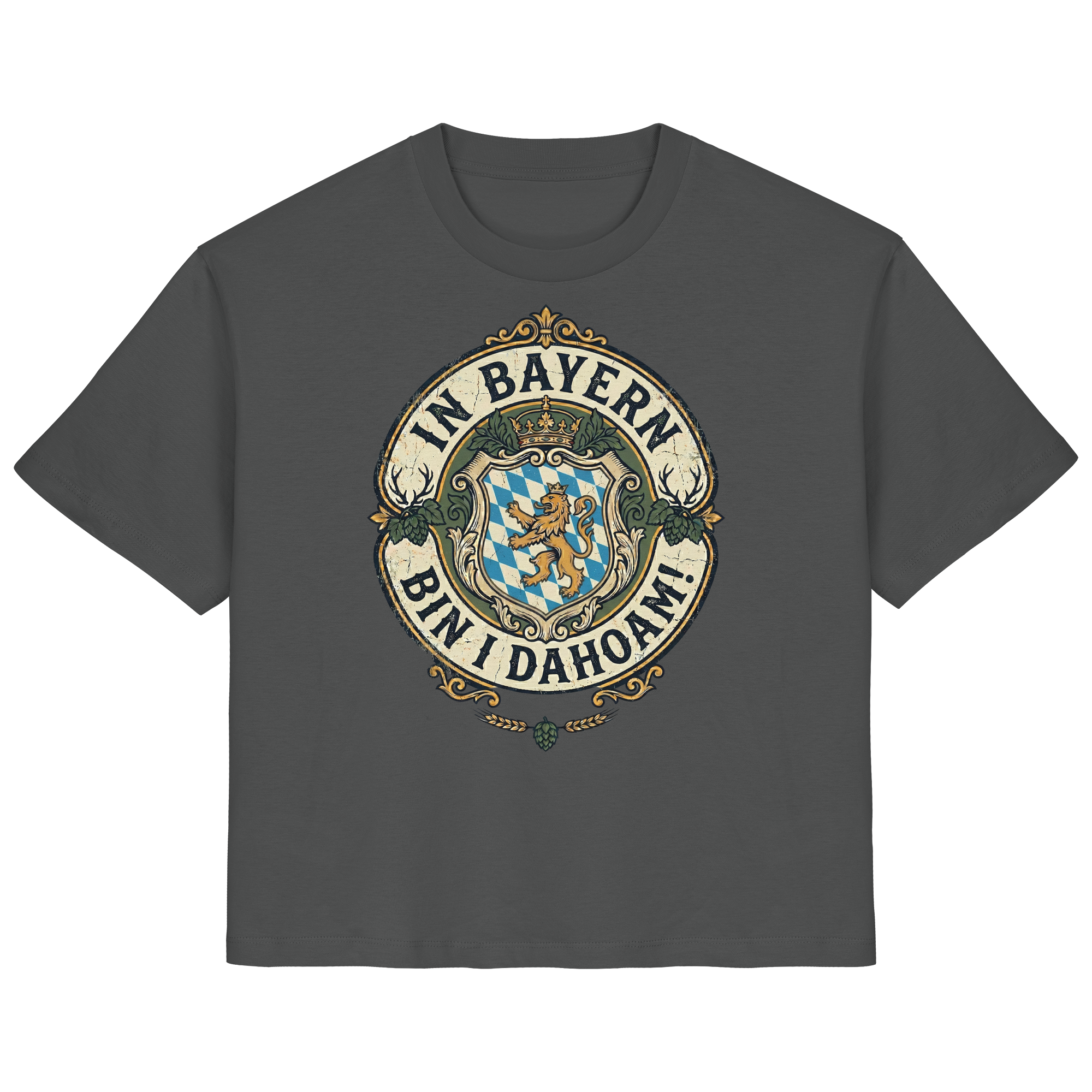 IN BAYERN BIN I DAHOAM! - Ladies Organic Shirt - BayrischerHumor