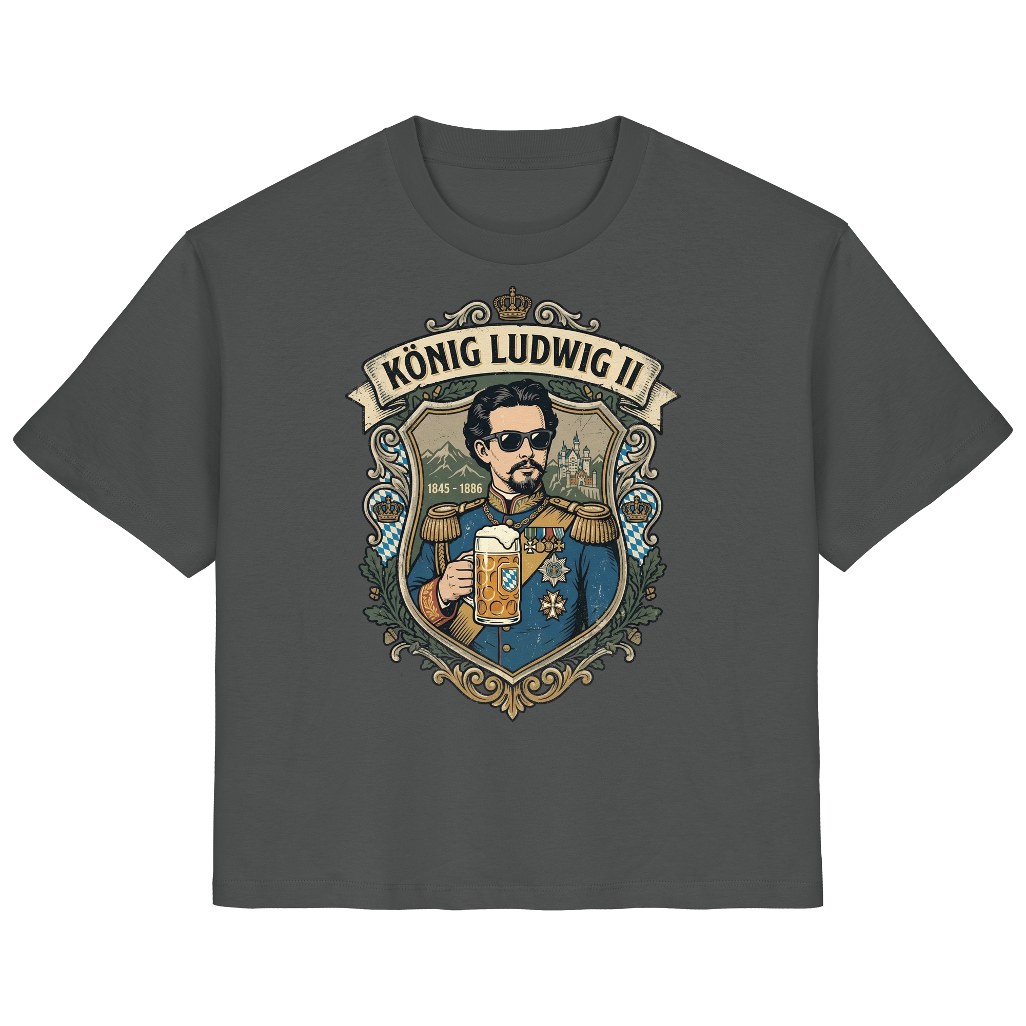 KÖNIG LUDWIG II - Ladies Organic Shirt - BayrischerHumor