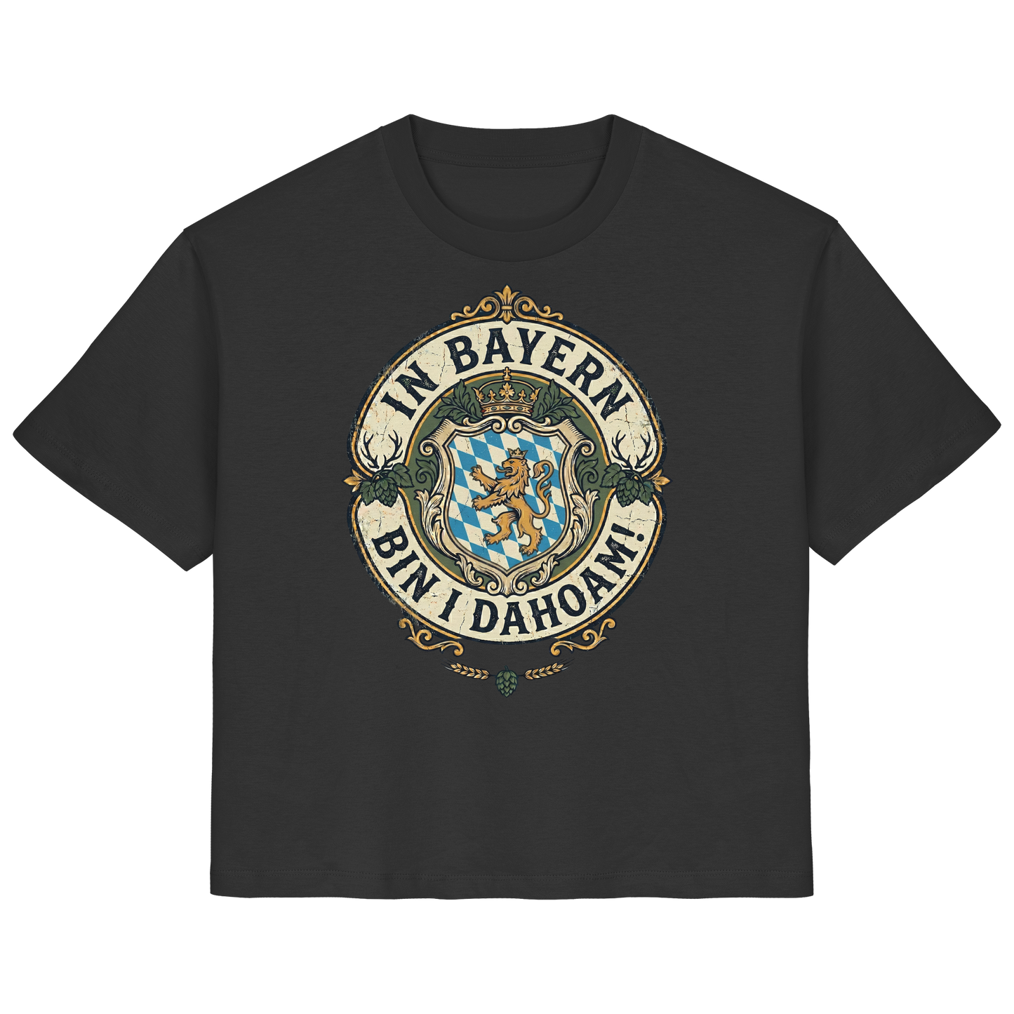 IN BAYERN BIN I DAHOAM! - Ladies Organic Shirt - BayrischerHumor