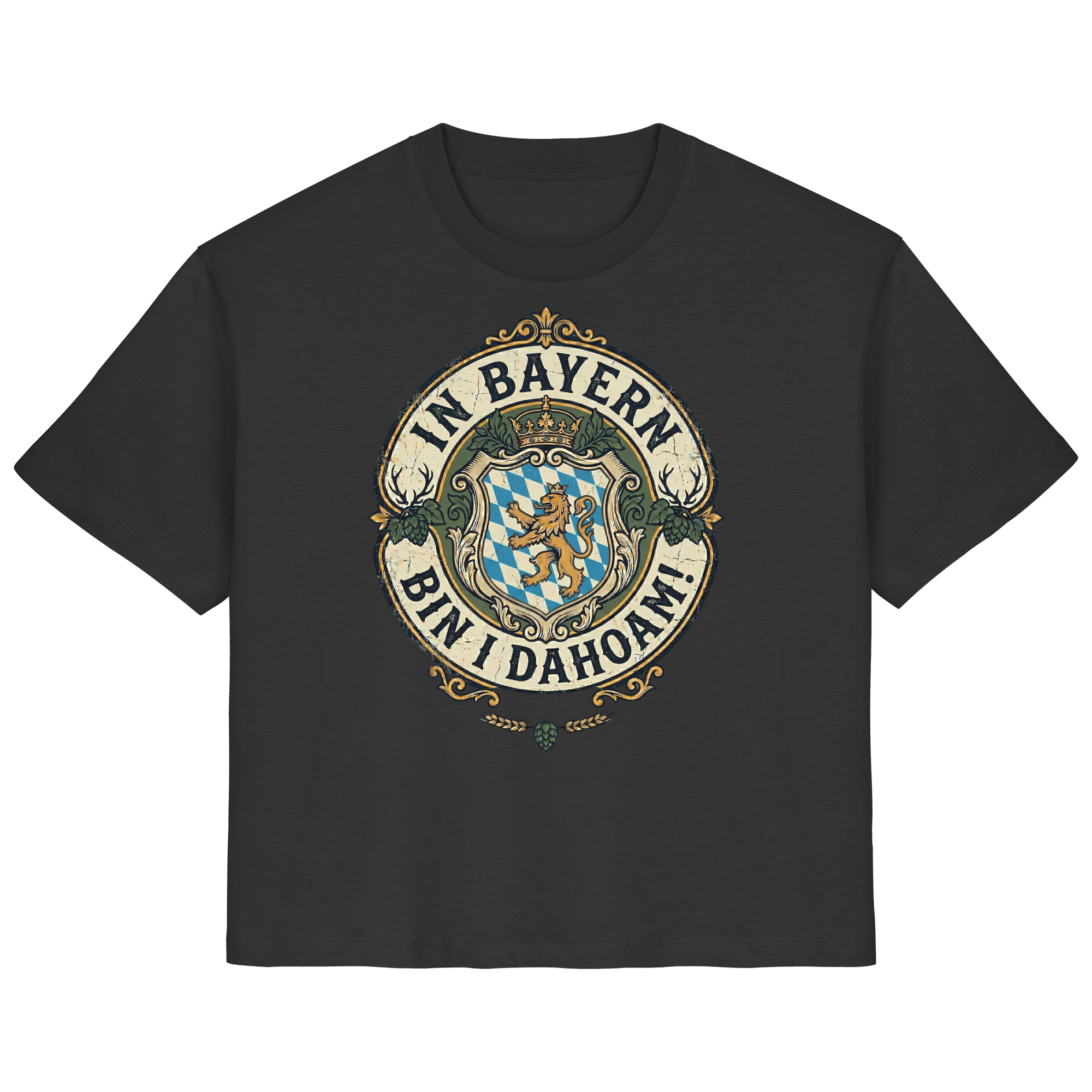 IN BAYERN BIN I DAHOAM! - Ladies Organic Shirt - BayrischerHumor