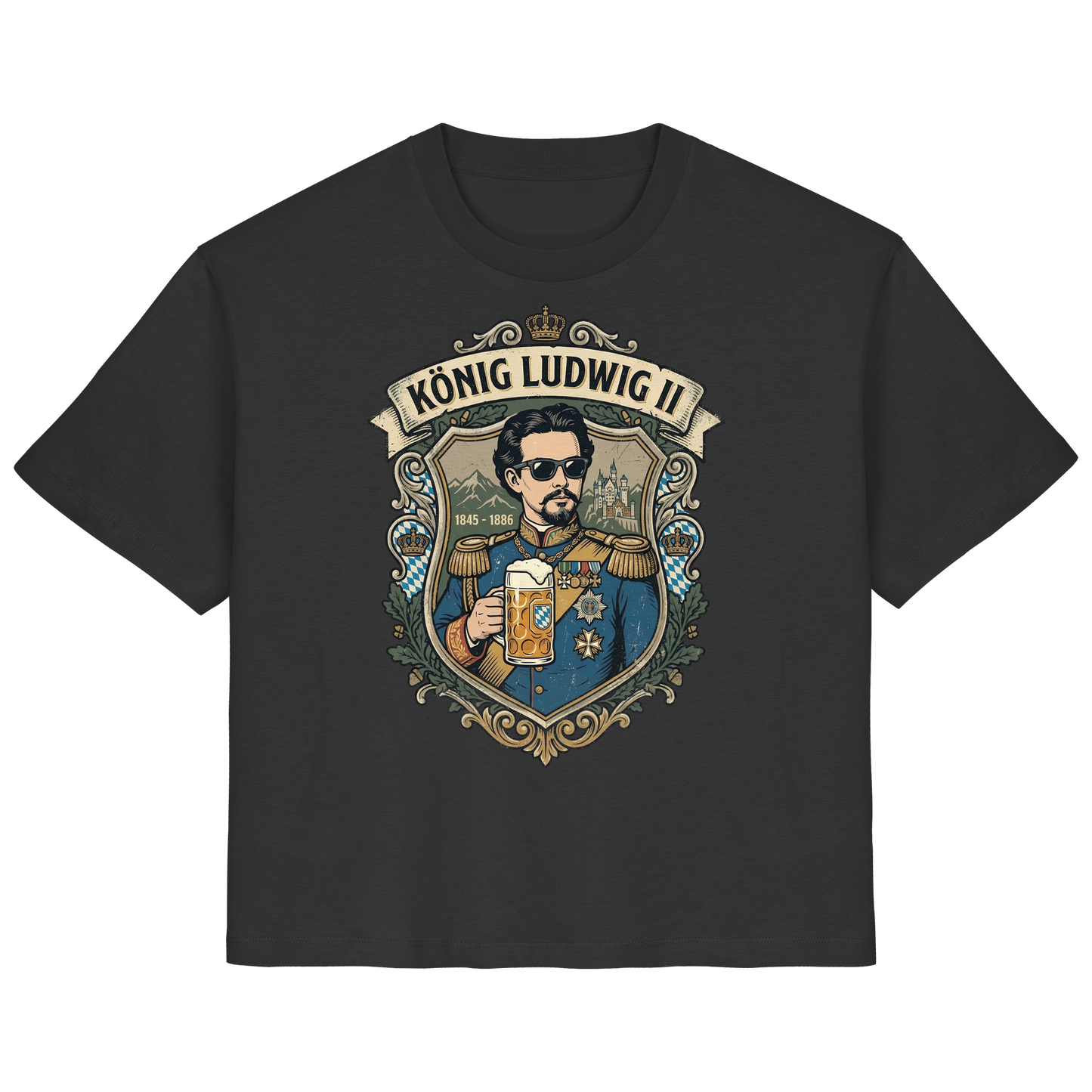 KÖNIG LUDWIG II - Ladies Organic Shirt - BayrischerHumor