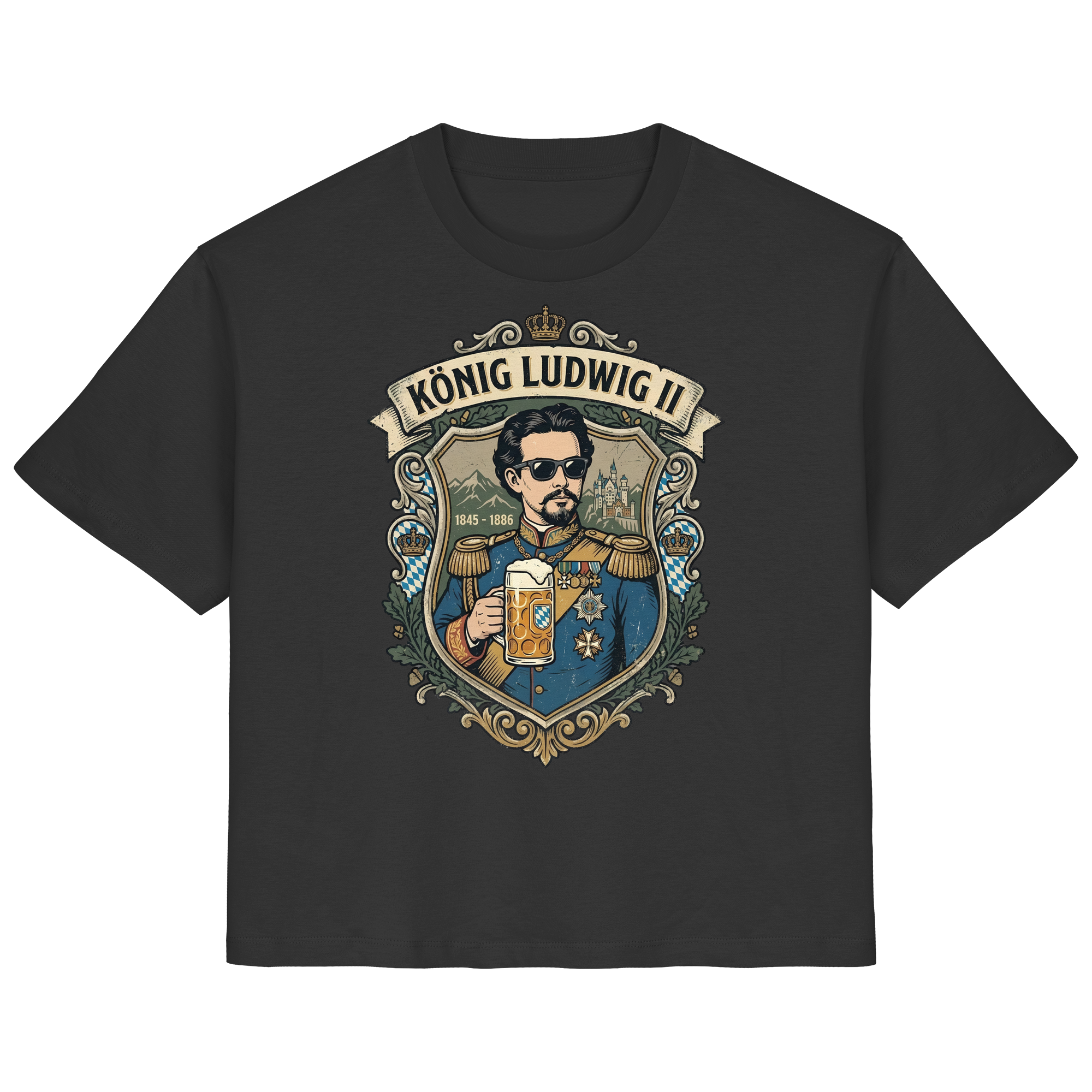 KÖNIG LUDWIG II - Ladies Organic Shirt - BayrischerHumor
