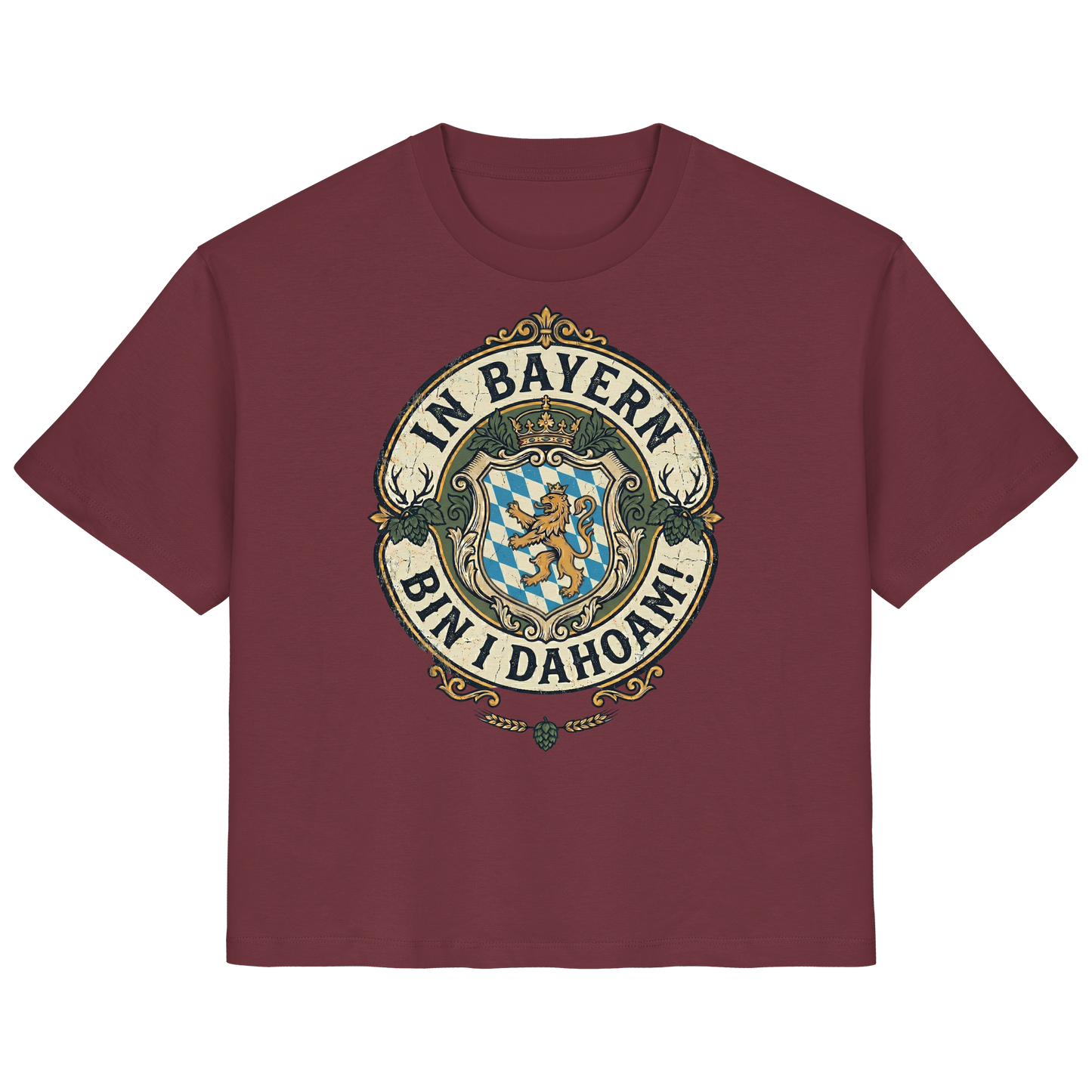 IN BAYERN BIN I DAHOAM! - Ladies Organic Shirt - BayrischerHumor