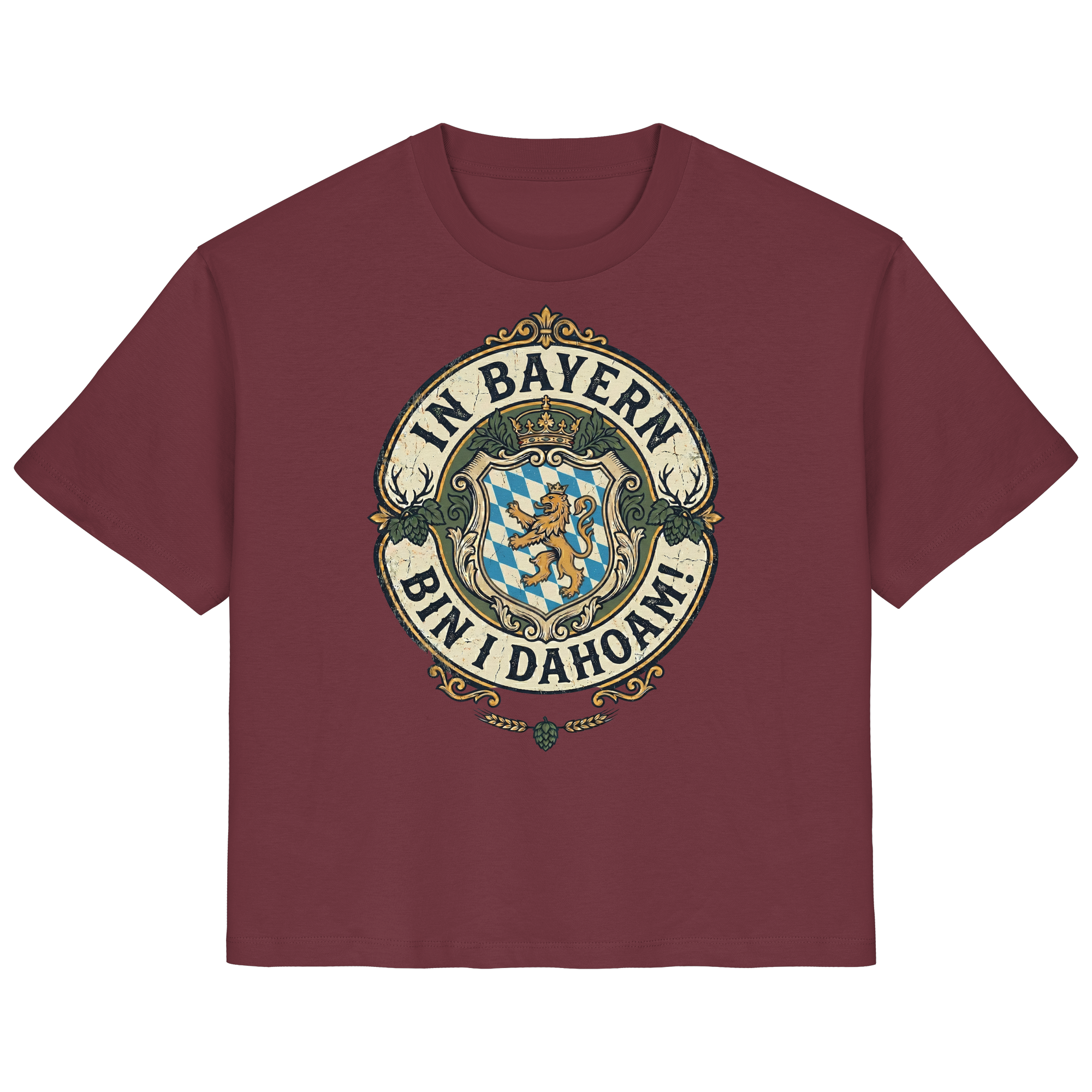 IN BAYERN BIN I DAHOAM! - Ladies Organic Shirt - BayrischerHumor