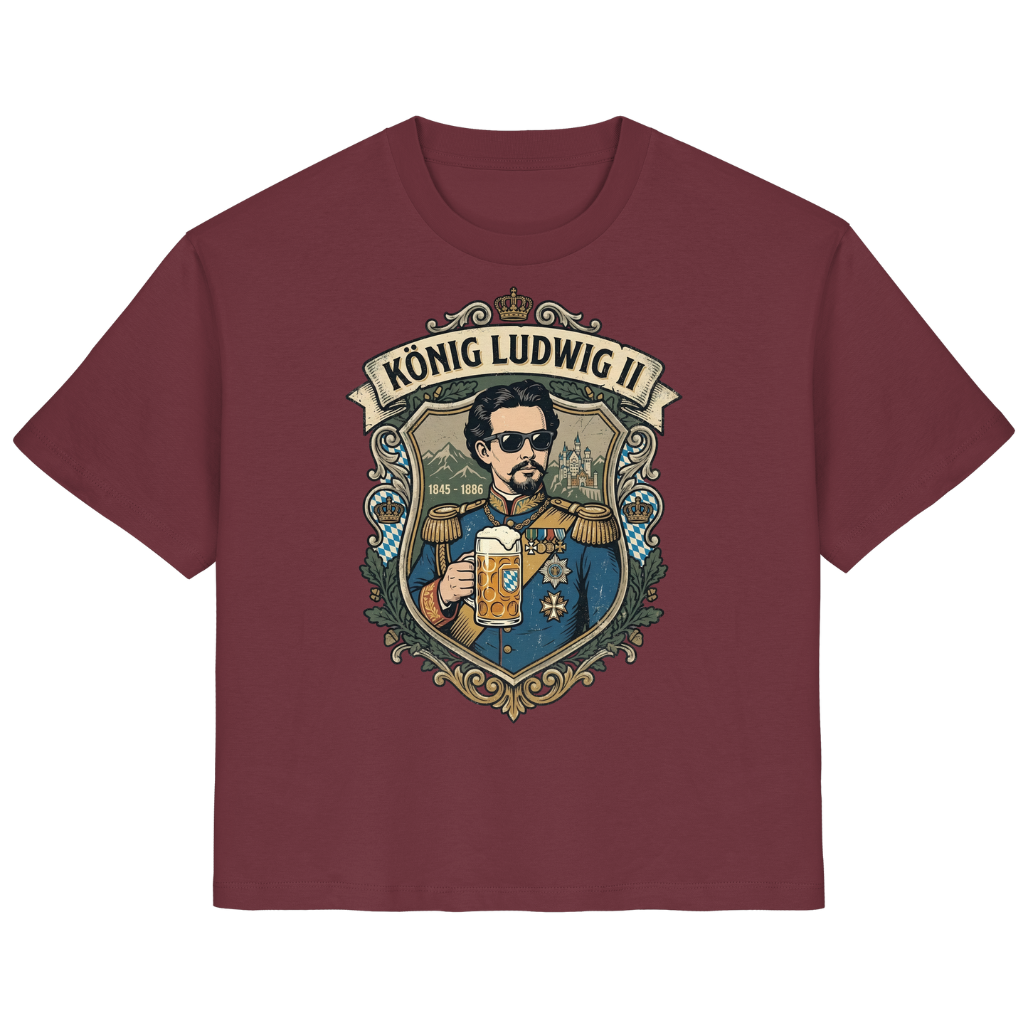KÖNIG LUDWIG II - Ladies Organic Shirt - BayrischerHumor
