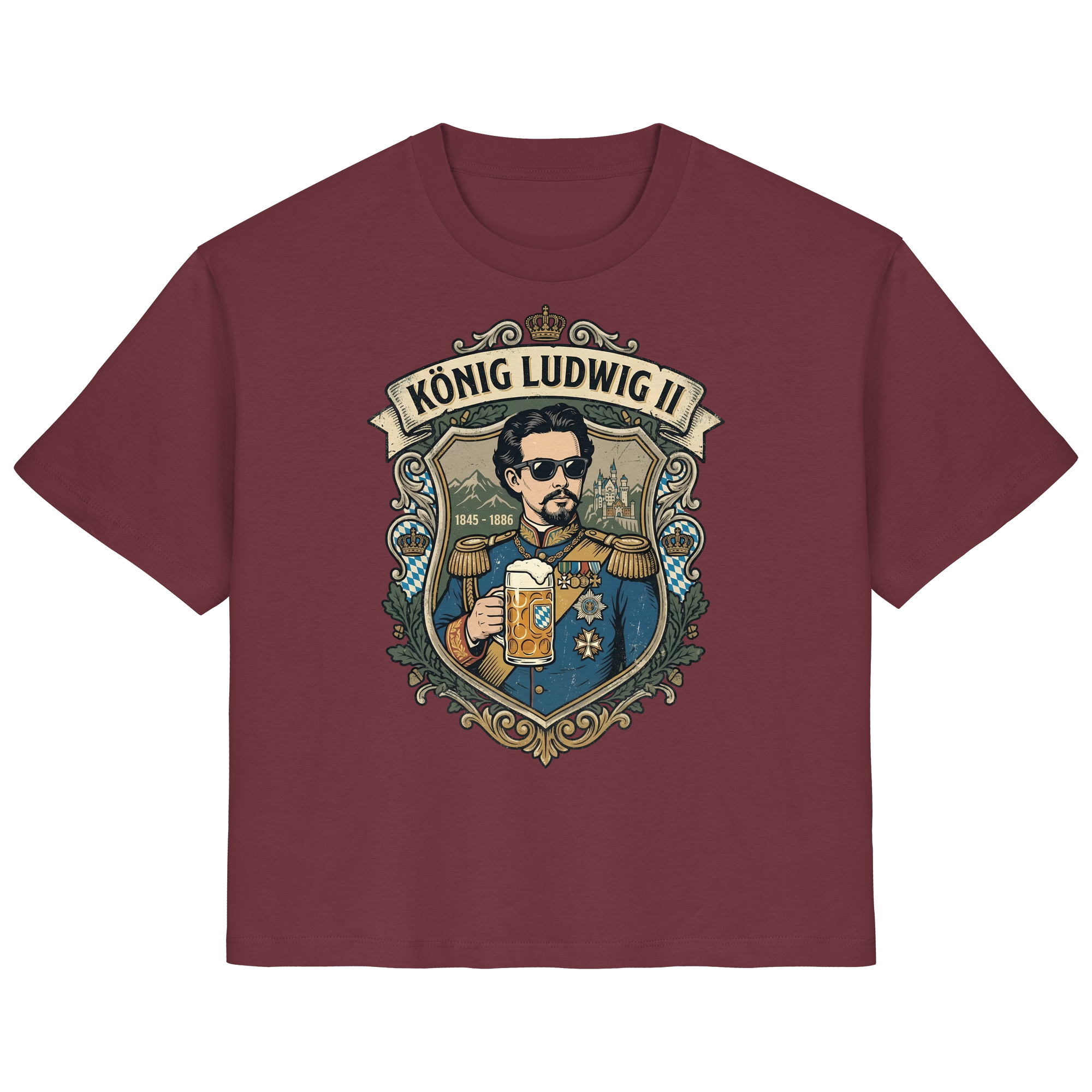 KÖNIG LUDWIG II - Ladies Organic Shirt - BayrischerHumor