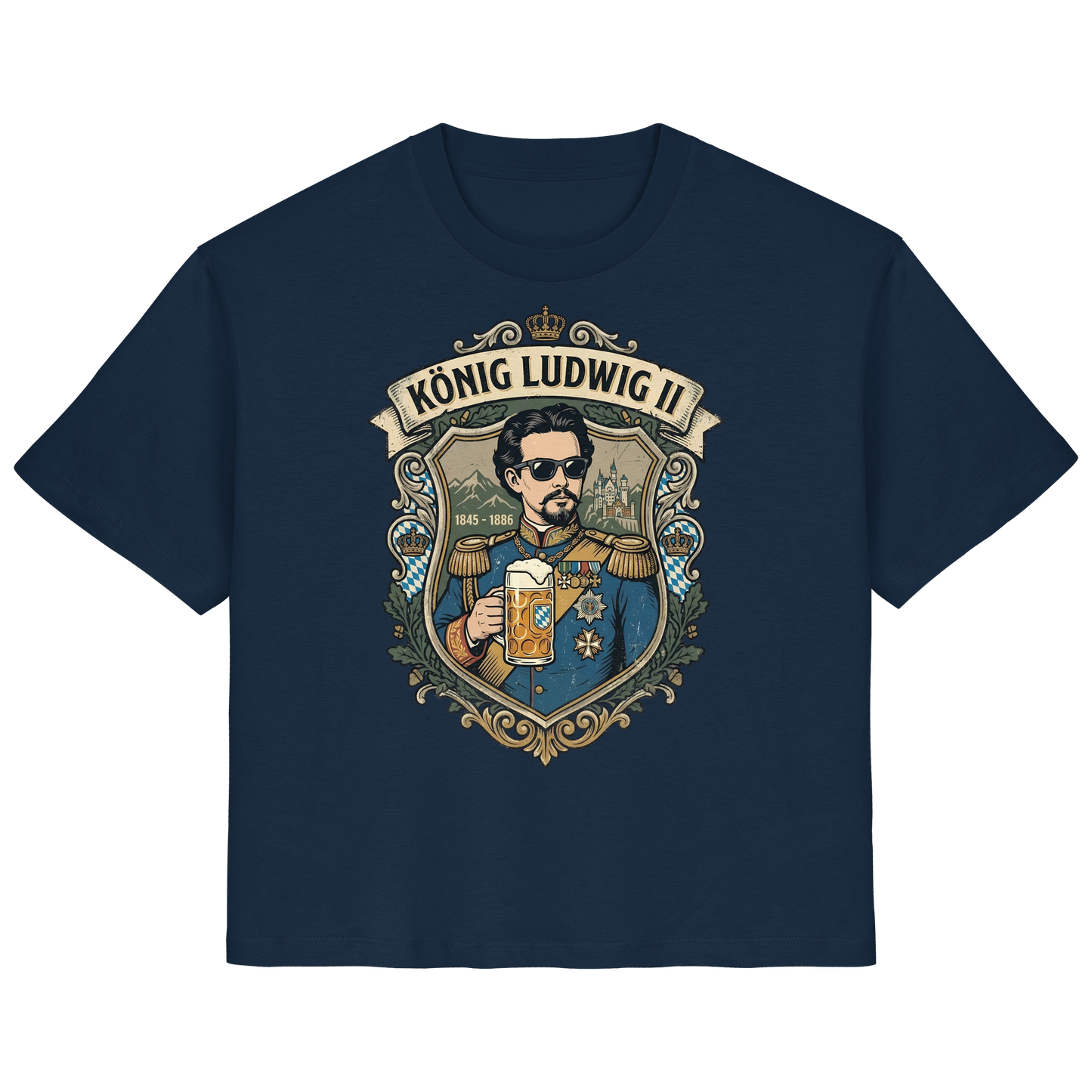 KÖNIG LUDWIG II - Ladies Organic Shirt - BayrischerHumor