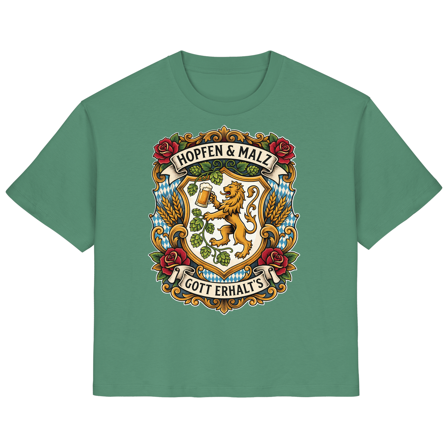 HOPFEN & MALZ - GOTT ERHALT`S - Ladies Organic Shirt - BayrischerHumor