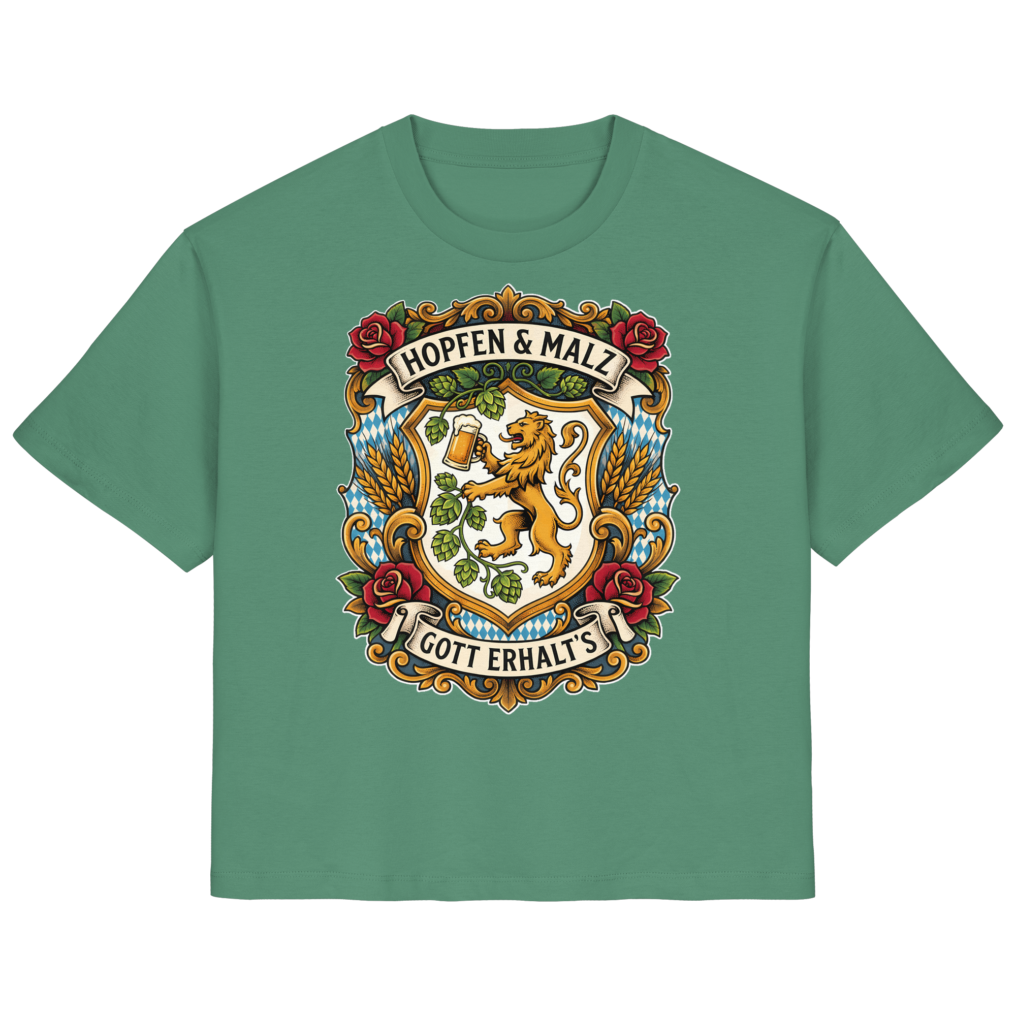 HOPFEN & MALZ - GOTT ERHALT`S - Ladies Organic Shirt - BayrischerHumor