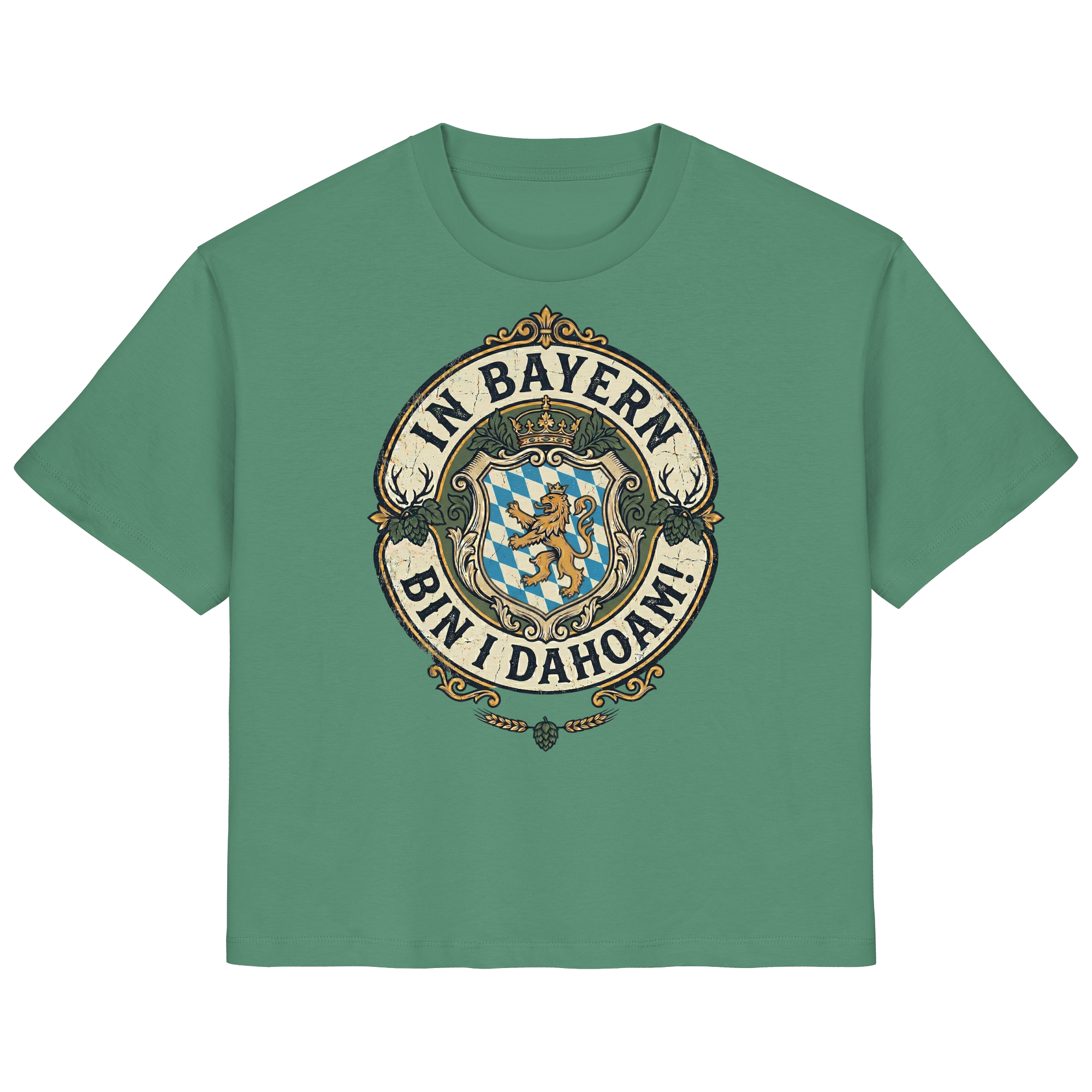 IN BAYERN BIN I DAHOAM! - Ladies Organic Shirt - BayrischerHumor
