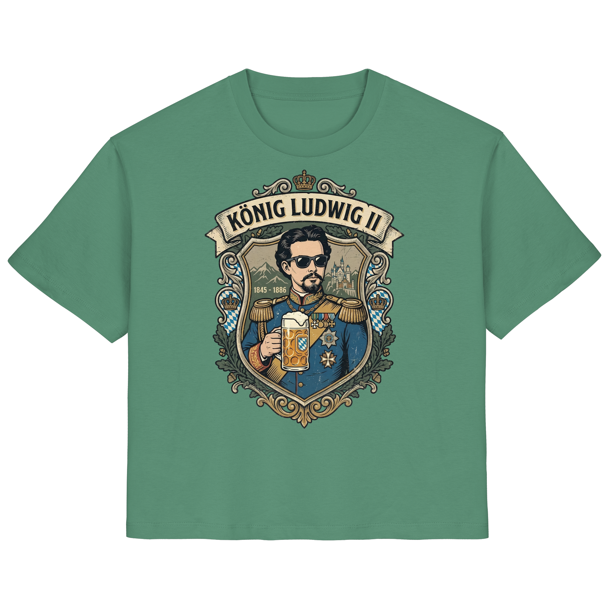 KÖNIG LUDWIG II - Ladies Organic Shirt - BayrischerHumor
