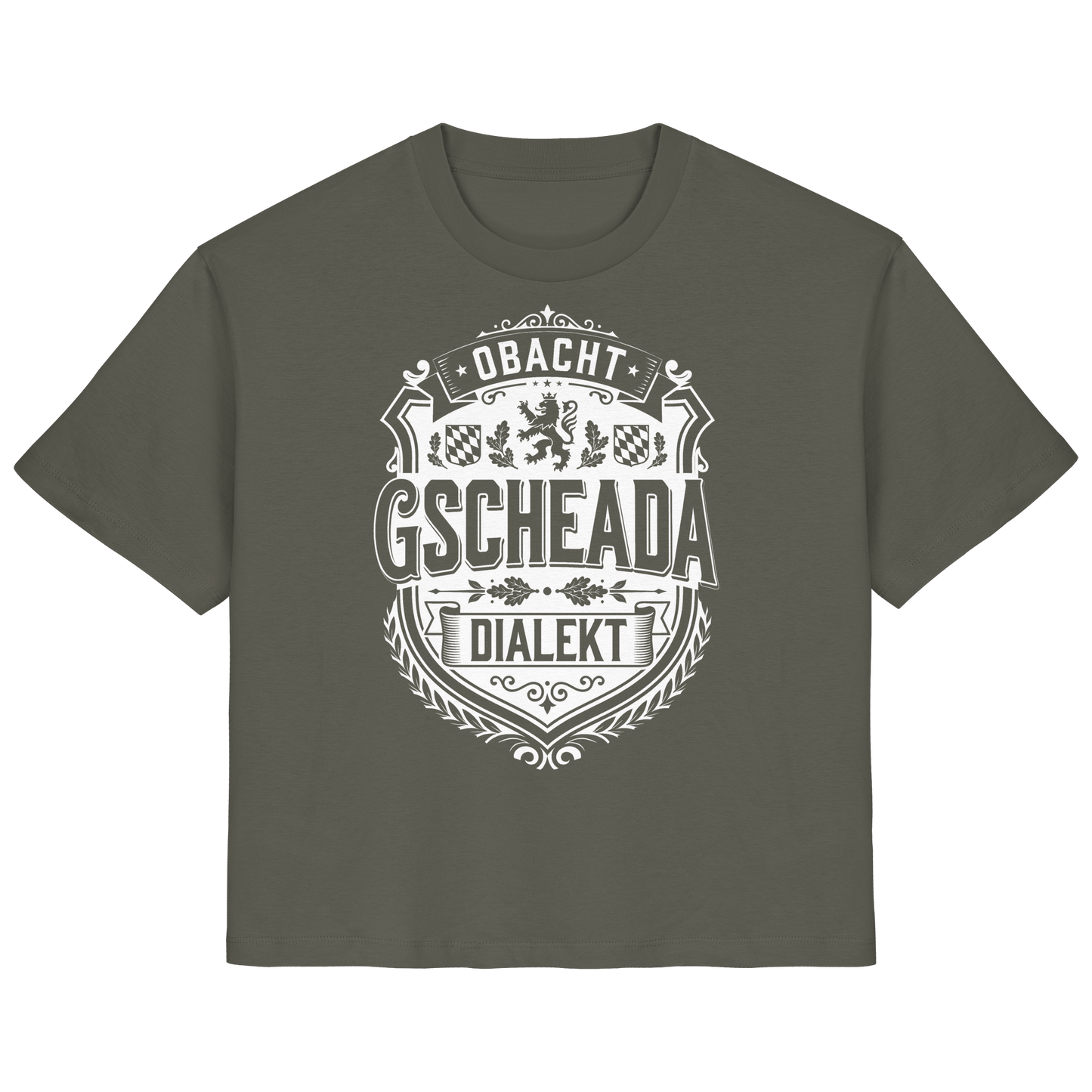 OBACHT GSCHEADA DIALEKT - Ladies Organic Shirt - BayrischerHumor