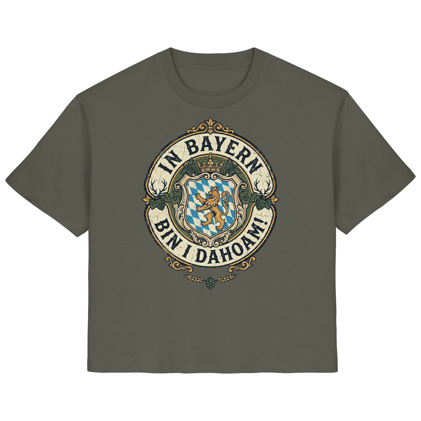 IN BAYERN BIN I DAHOAM! - Ladies Organic Shirt - BayrischerHumor
