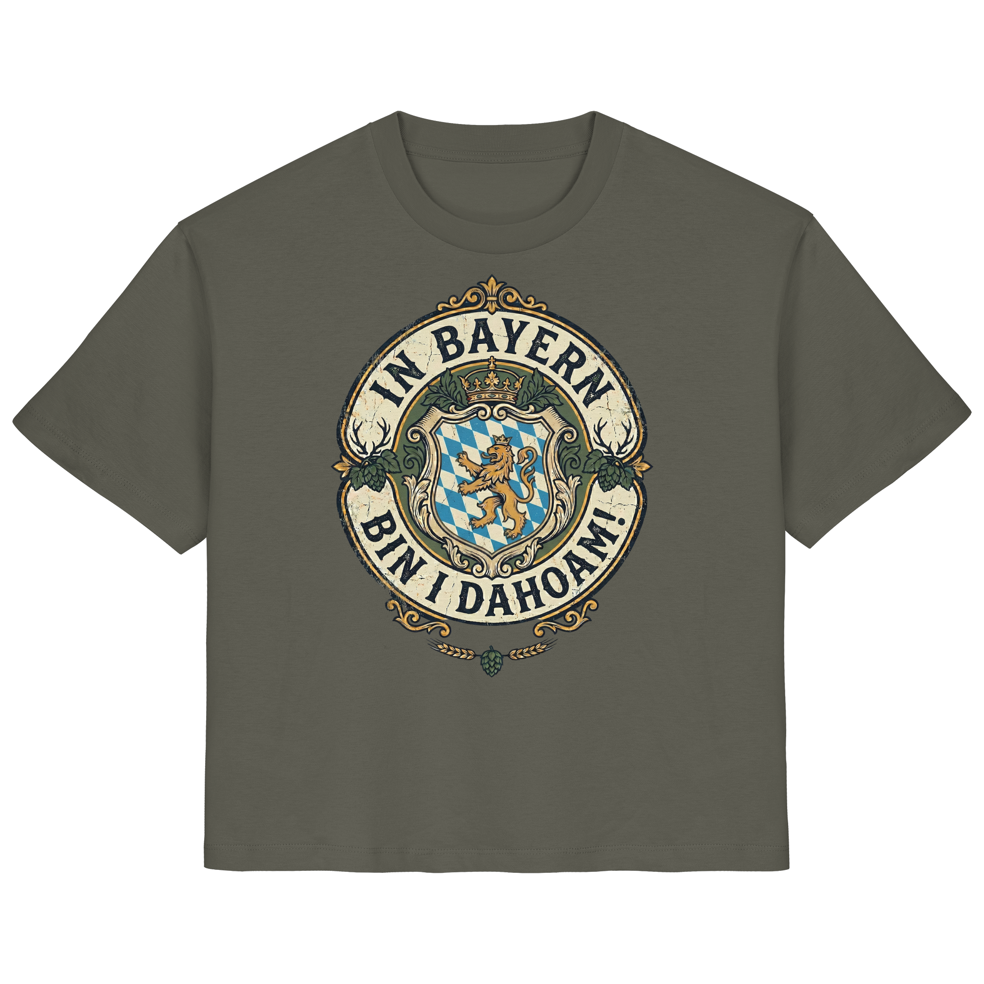 IN BAYERN BIN I DAHOAM! - Ladies Organic Shirt - BayrischerHumor