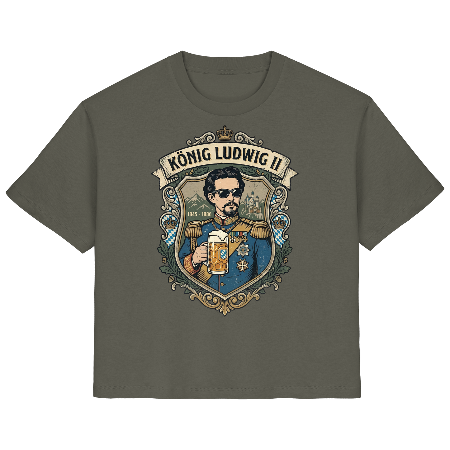 KÖNIG LUDWIG II - Ladies Organic Shirt - BayrischerHumor